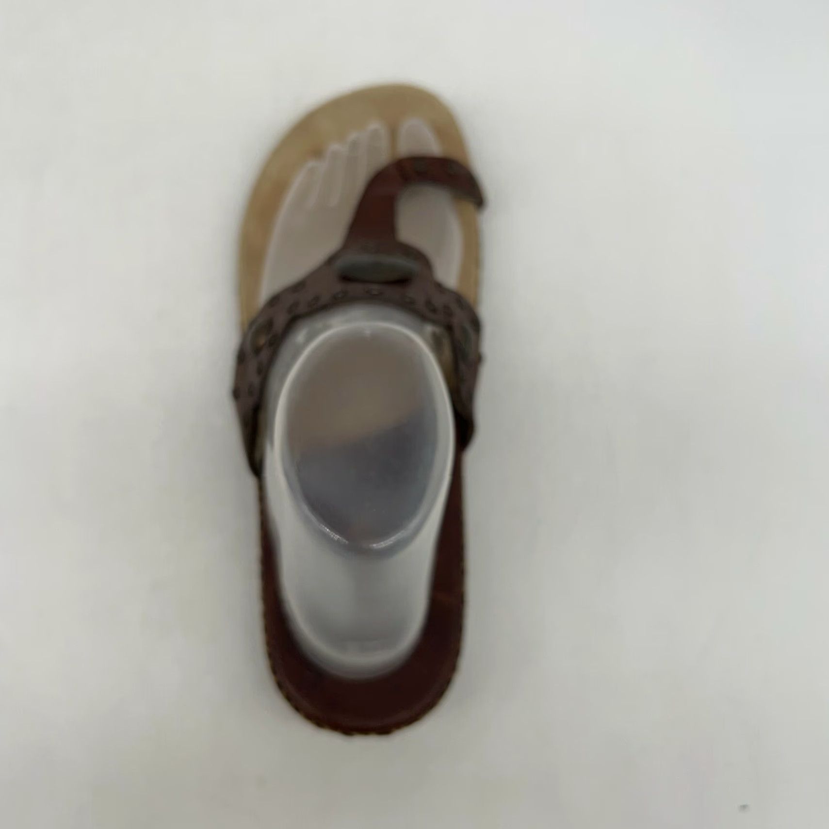 Vintage MIA Womens Embellished Slip-On Leather Thong Sandals Brown Size 9 M Comfort Size US 9 / IT 39 - 4 Thumbnail
