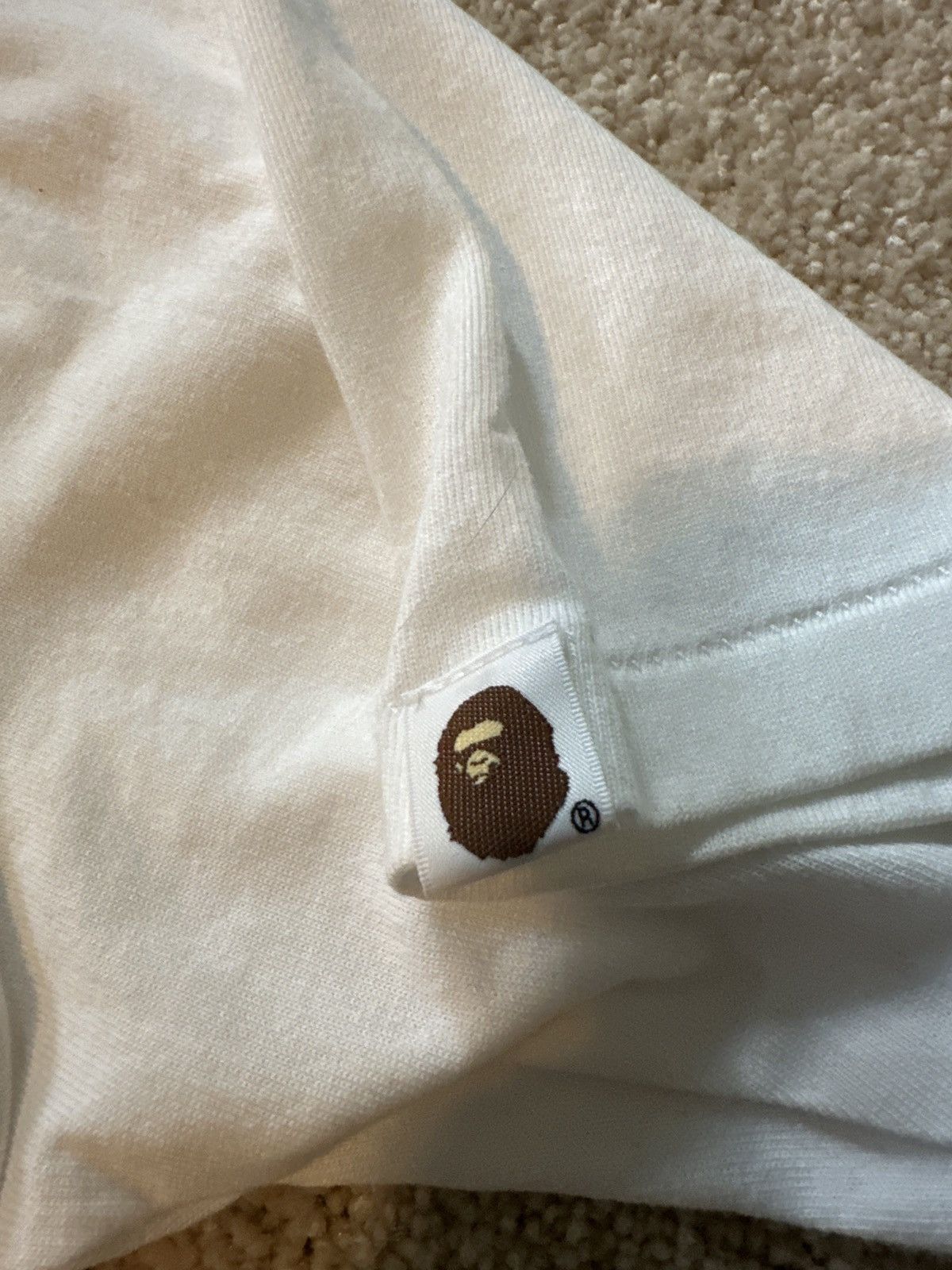 Bape Bape Big Ape Camo Head White Tee Size US L / EU 52-54 / 3 - 7 Thumbnail