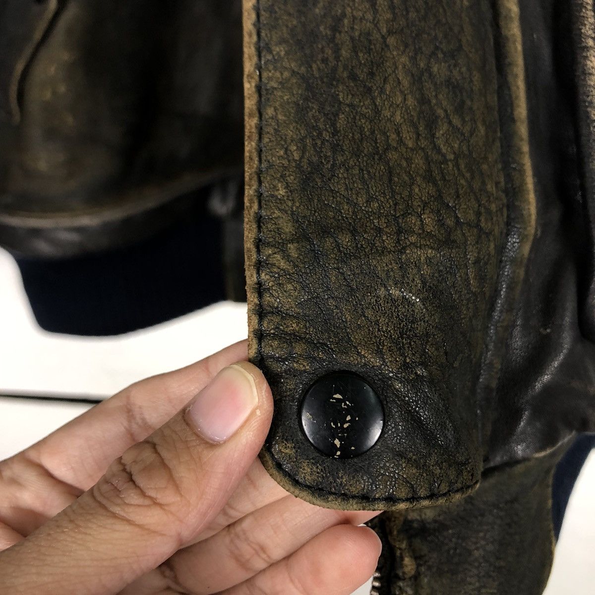 Japanese Brand 🔥Vtg Bomber Genuine Leather Jacket Fly Pierre Bonee Japan Size US L / EU 52-54 / 3 - 14 Thumbnail