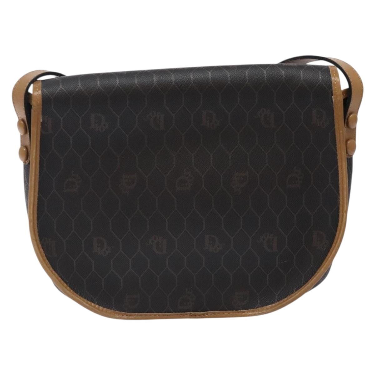 Dior DIOR Honeycomb Canvas Shoulder Bag Pvc Black Gold Size ONE SIZE - 3 Thumbnail