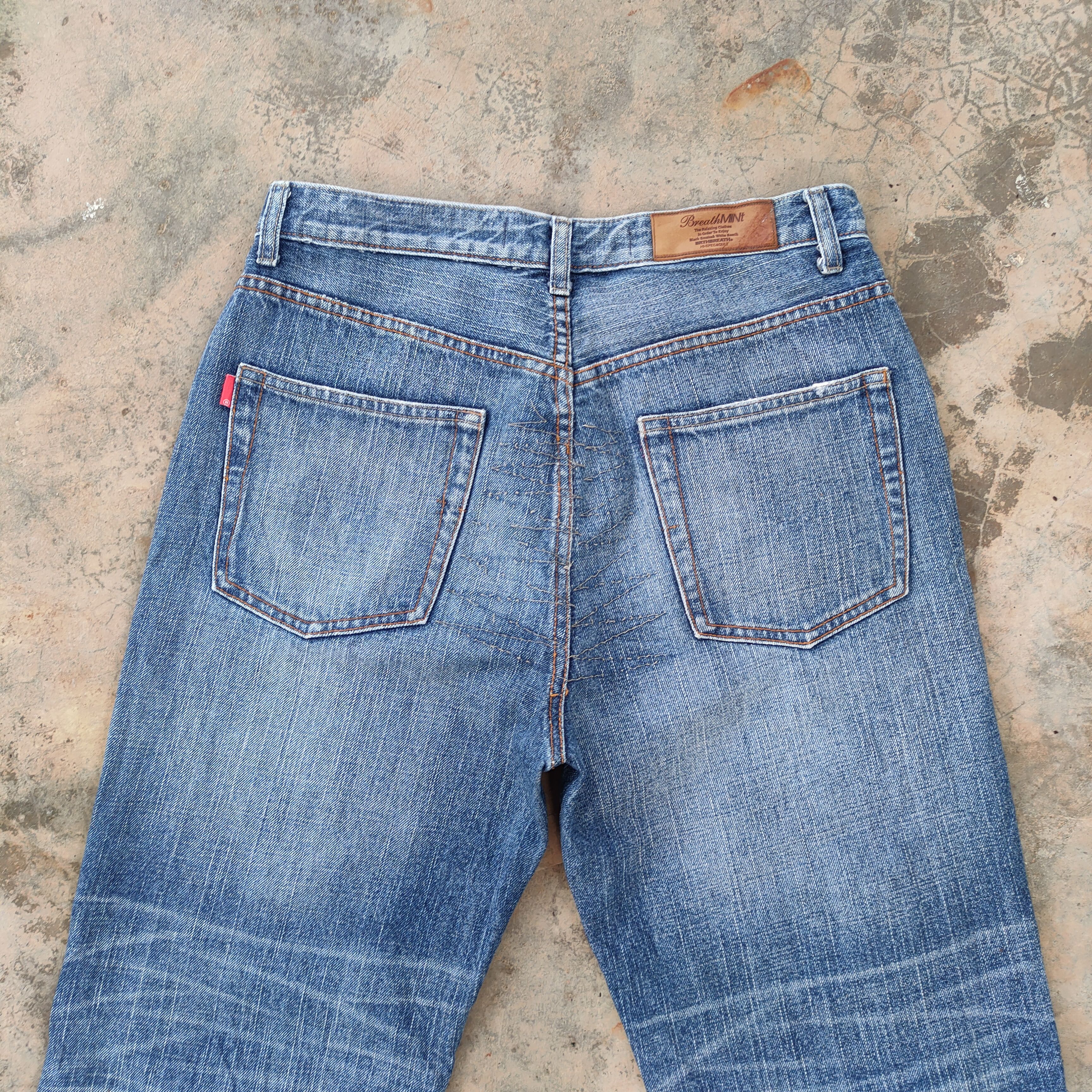 Japanese Brand × Jean × Vintage W30 VINTAGE BREATHMINT PATCH JEANS DENIM PANTS Size US 30 / EU 46 - 11 Thumbnail