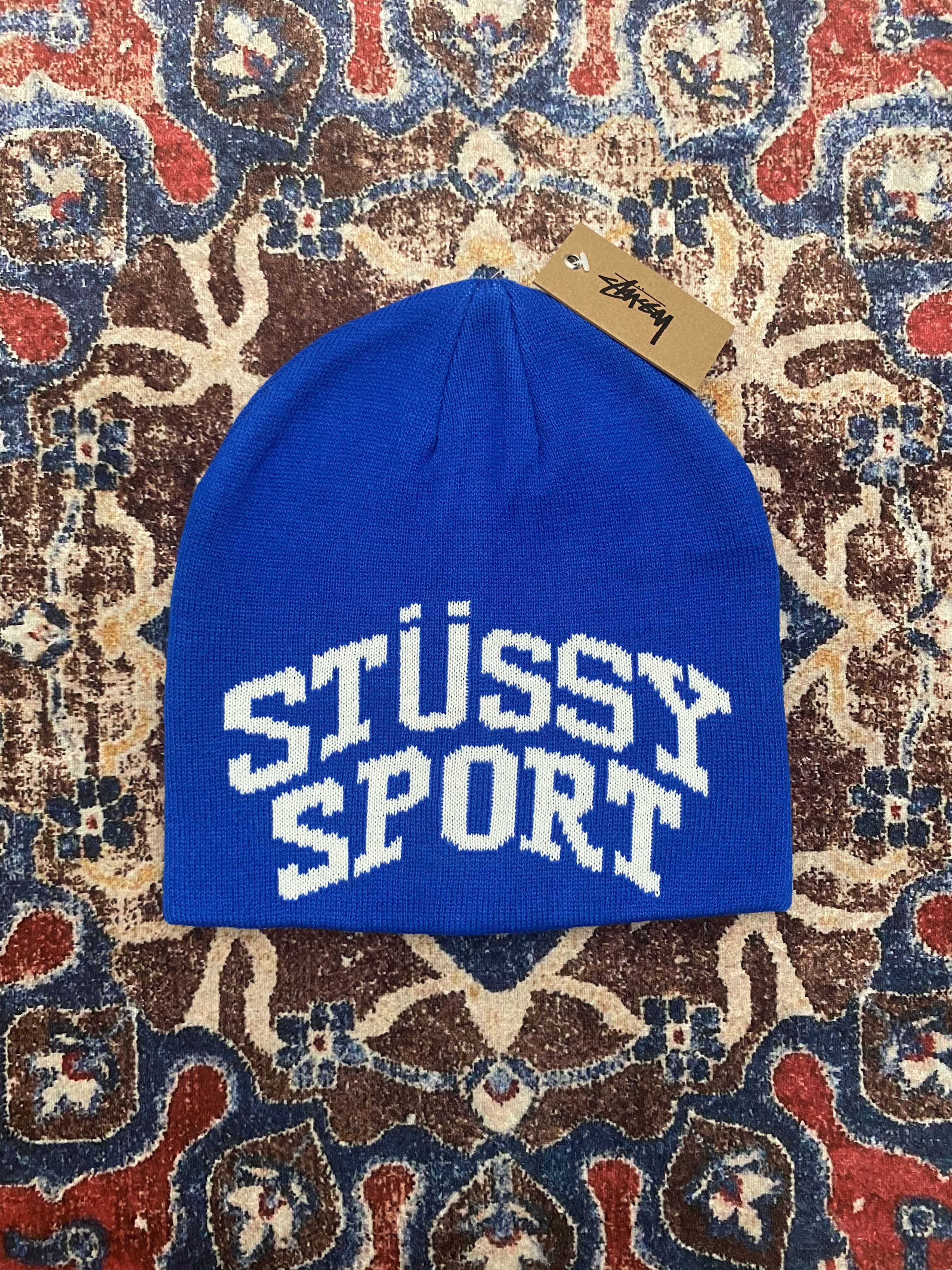 Stussy Stussy Sport Jacquard Skullcap - Blue Size ONE SIZE - 1 Thumbnail