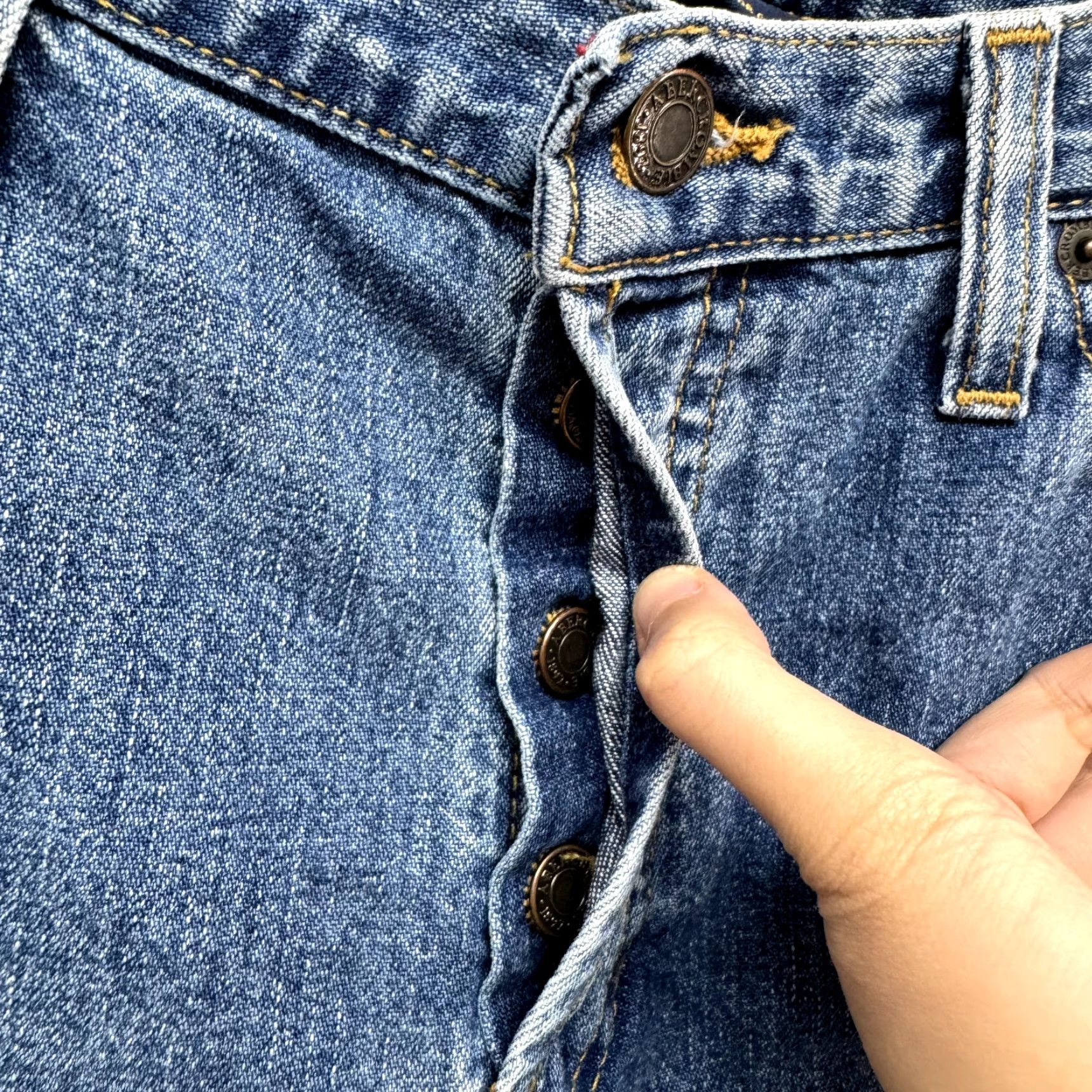 Abercrombie & Fitch VINTAGE Abercrombie Jeans 6 Womens Bootcut Flare Mid Rise Medium Wash Denim Jeans fits 1990s Womens Size 28" / US 6 / IT 42 - 5 Thumbnail