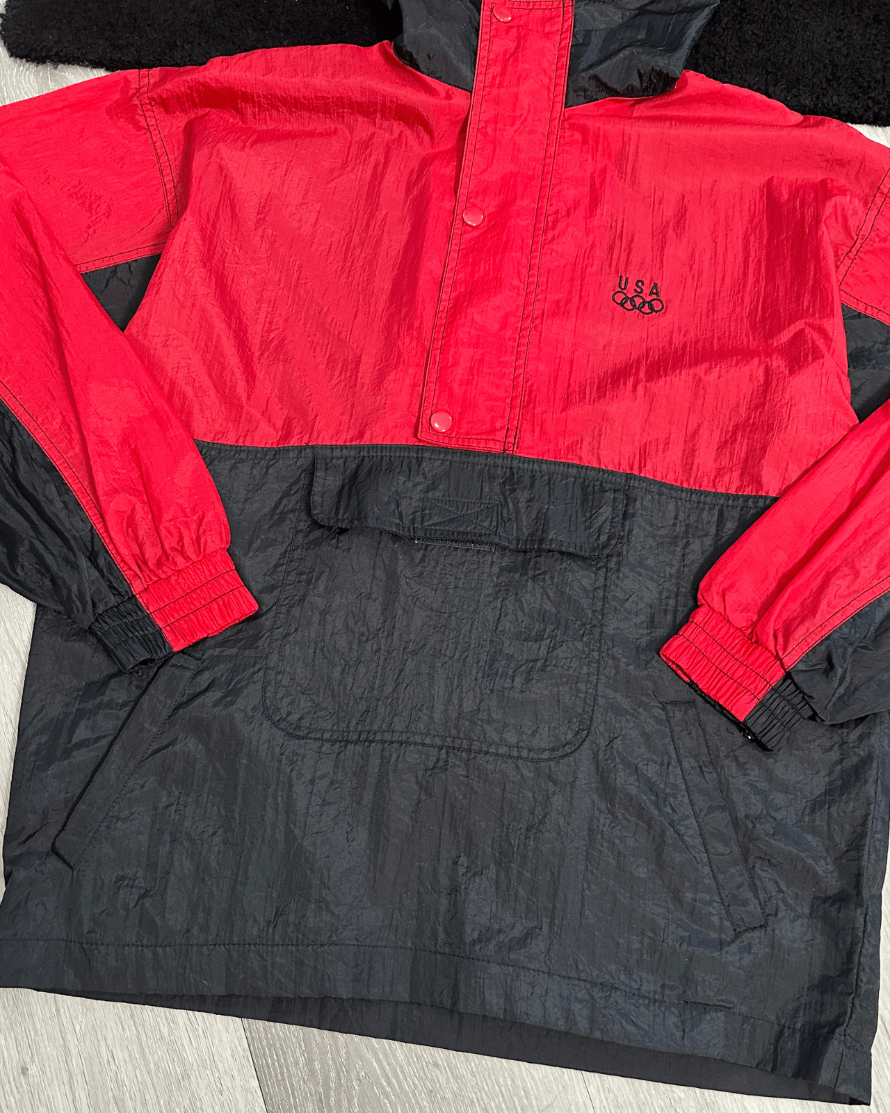USA Olympics × Vintage Vintage USA Olympics 1/2 Zip Windbreaker Jacket - Size XL Size US XL / EU 56 / 4 - 3 Thumbnail