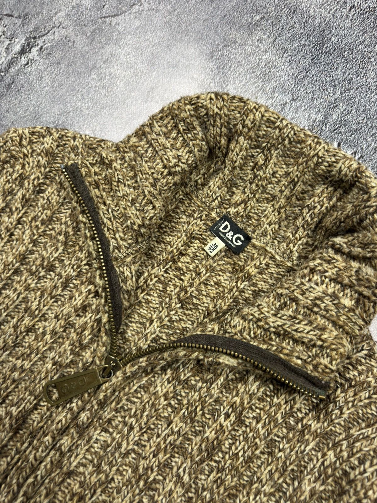 Dolce & Gabbana Dolce & Gabbana Ribbed Zip-Up Sweater Size US S / EU 44-46 / 1 - 7 Thumbnail