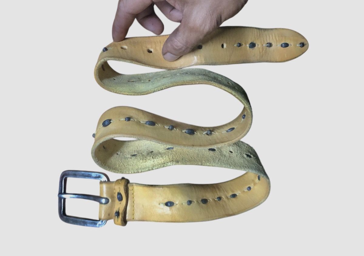 Leather × Orciani VINTAGE ORCIANI LEATHER BELT SOLID BRASS Size ONE SIZE - 3 Thumbnail