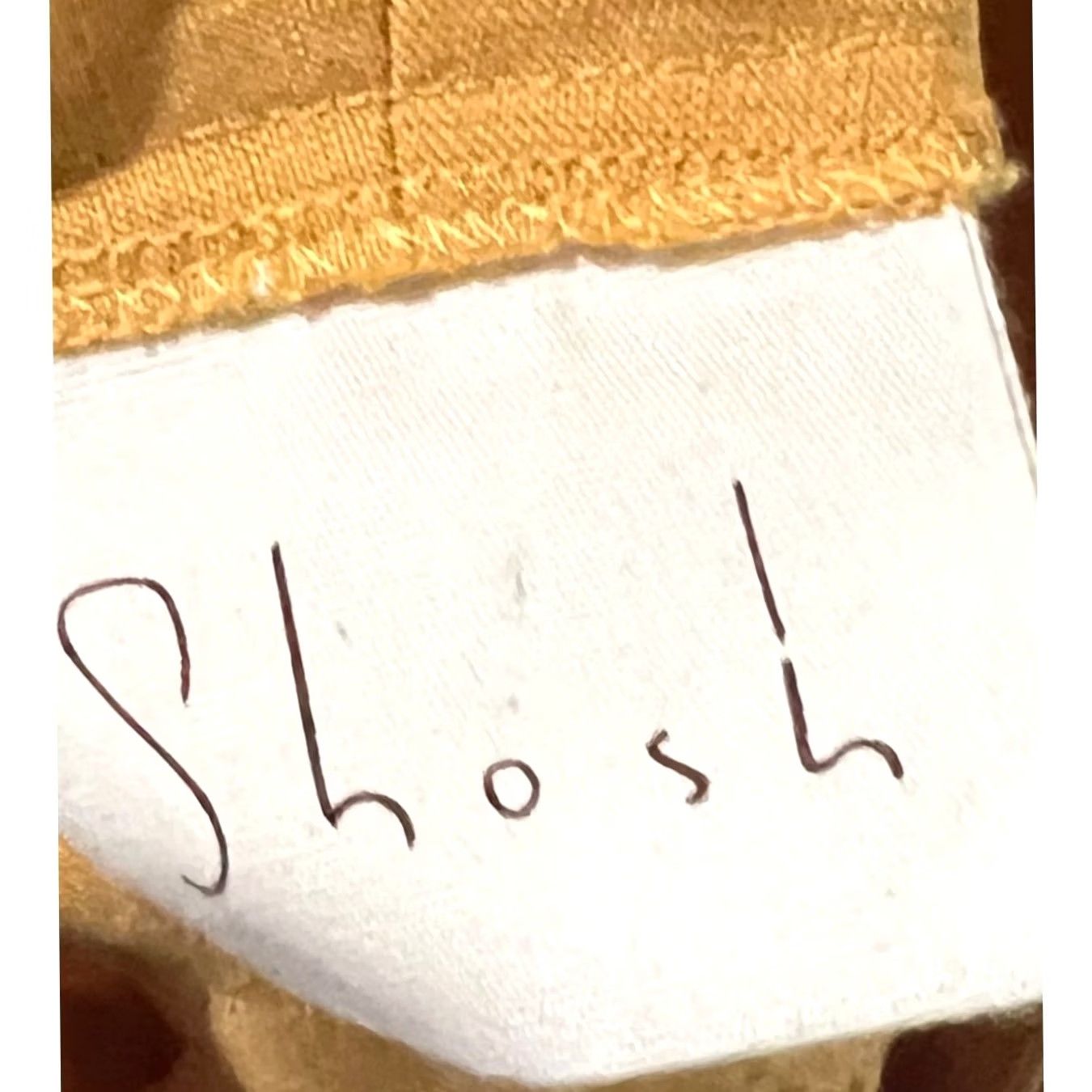 Vintage Shosh Women’s Top Linen Blend Sleeveless Button Front V-Neck XS Yellow Blouse (Shosh) Women’s XS Linen Sleeveless Shirt Size XS / US 0-2 / IT 36-38 - 7 Thumbnail