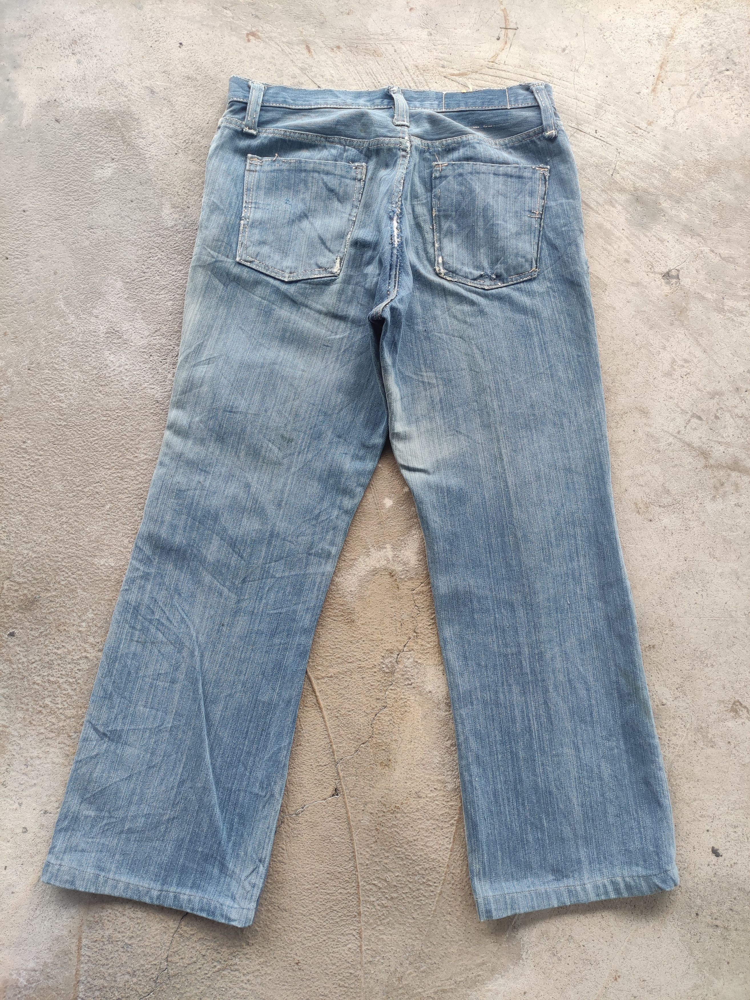 Japanese Brand Vintage Japanese Jean Distressed Faded Denim Size US 32 / EU 48 - 8 Thumbnail