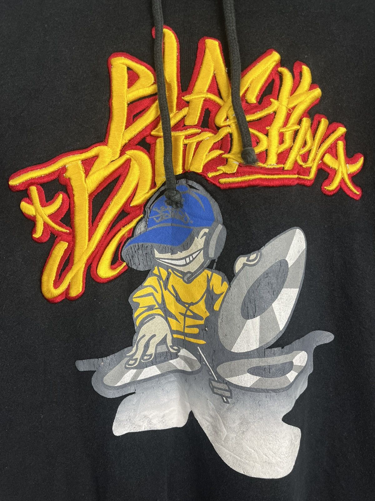 JNCO Vintage Y2K SOHK Black Butterfly Hoodie Dj Cyber Skater Size US XL / EU 56 / 4 - 3 Thumbnail
