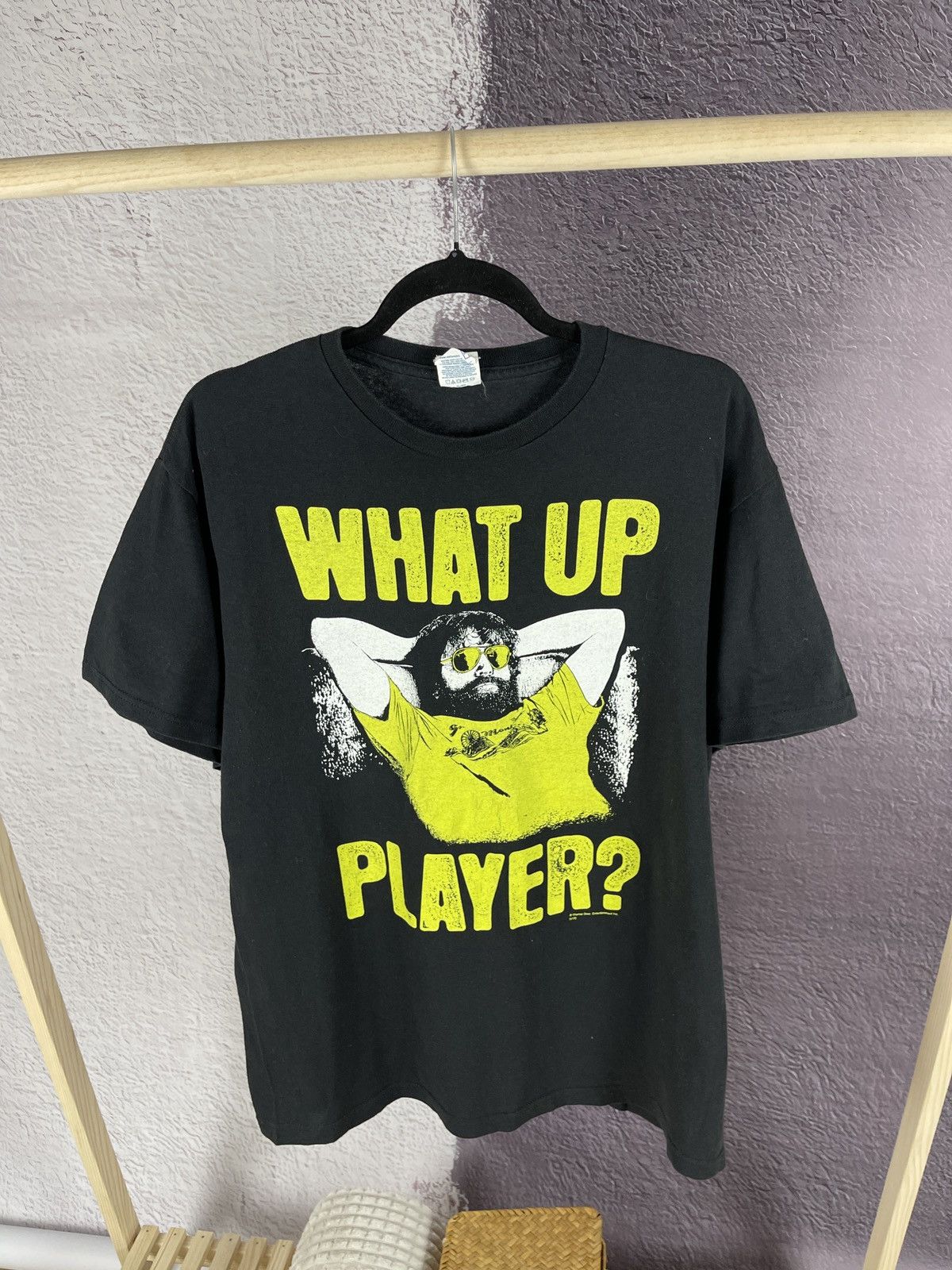 Delta Delta 2013 vintage Hangover Alan What Up Player? Tee Shirt Size US L / EU 52-54 / 3 - 1 Thumbnail