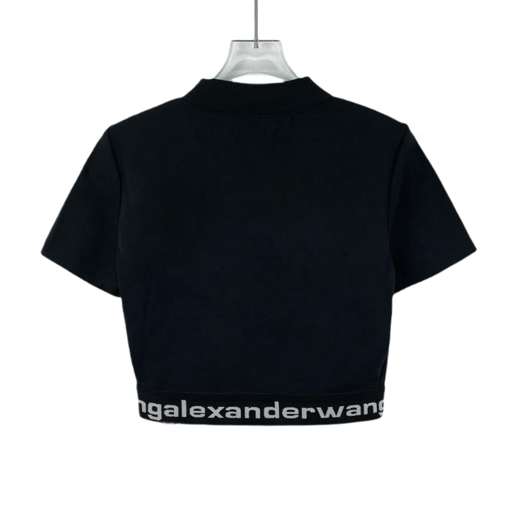 Alexander Wang Alexander Wang Black Logo Stretch Tee (Size S) Size S / US 4 / IT 40 - 7 Thumbnail