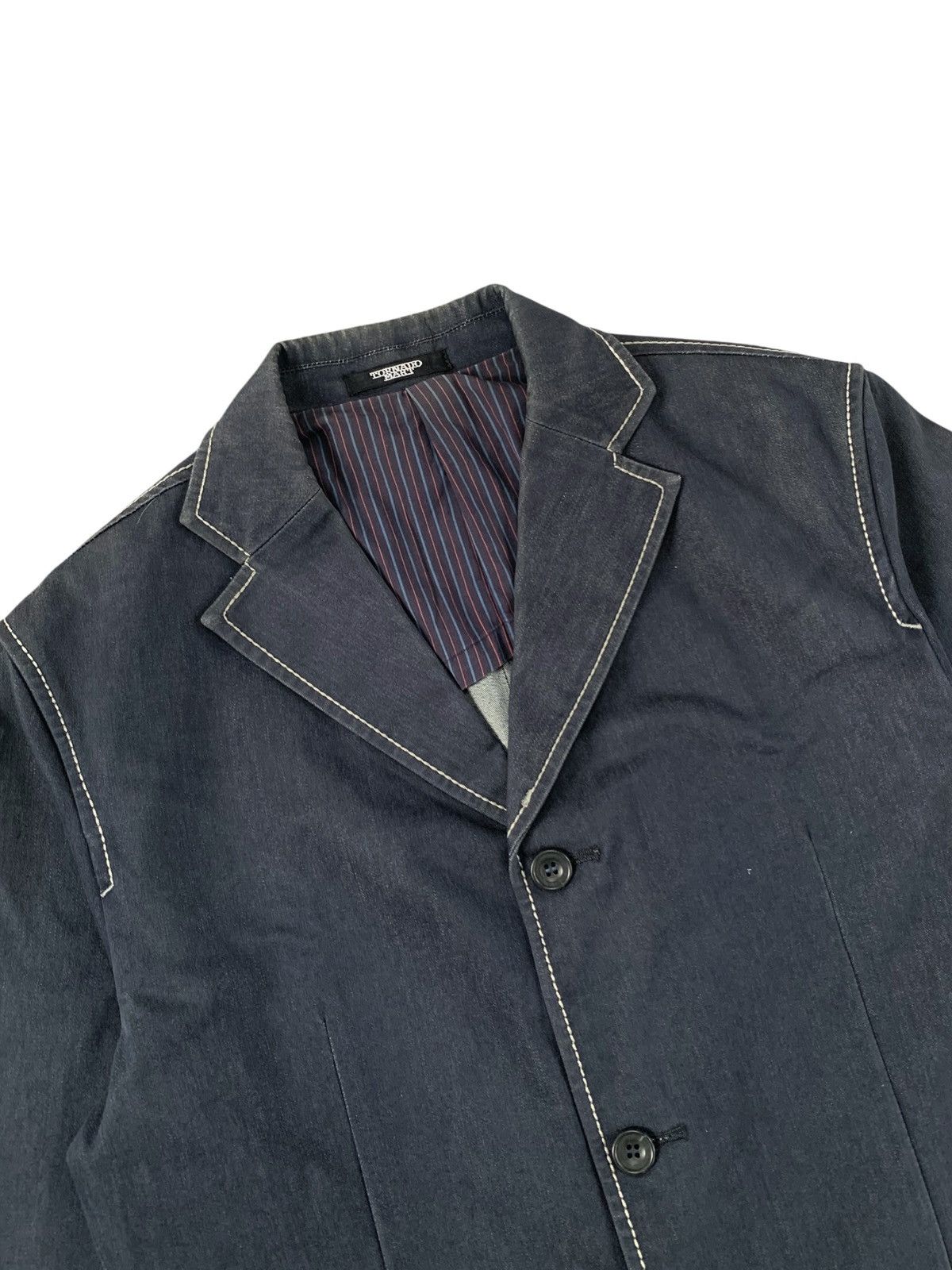 Tornado Mart Tornado mart denim jacket japan coat blazer Size US L / EU 52-54 / 3 - 3 Thumbnail