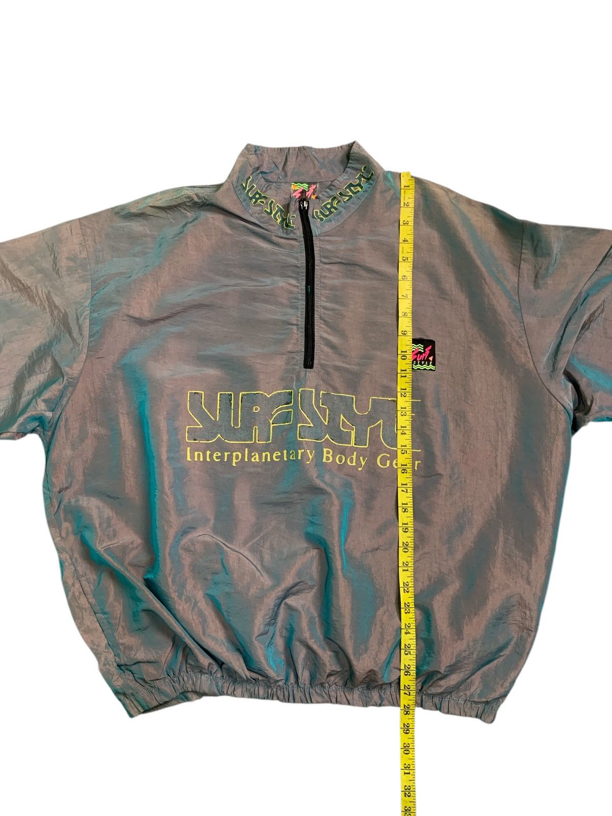 Other Vintage 90’s Surf Style Reflective Half Zipper Windbreaker Size US XXL / EU 58 / 5 - 8 Thumbnail