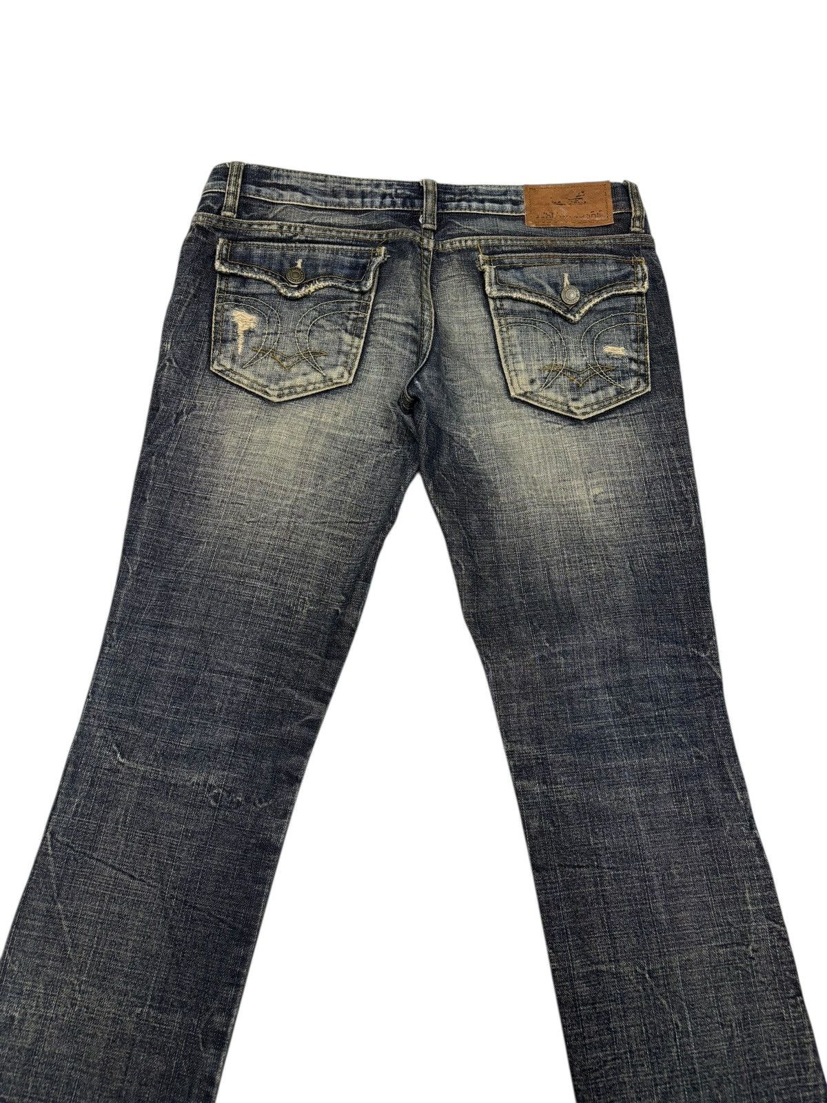 If Six Was Nine 🔥MARAXIA PUNK DISTRESS RUSTY JEANS SKINNY BOOTCUT DENIM Size 31" - 6 Thumbnail