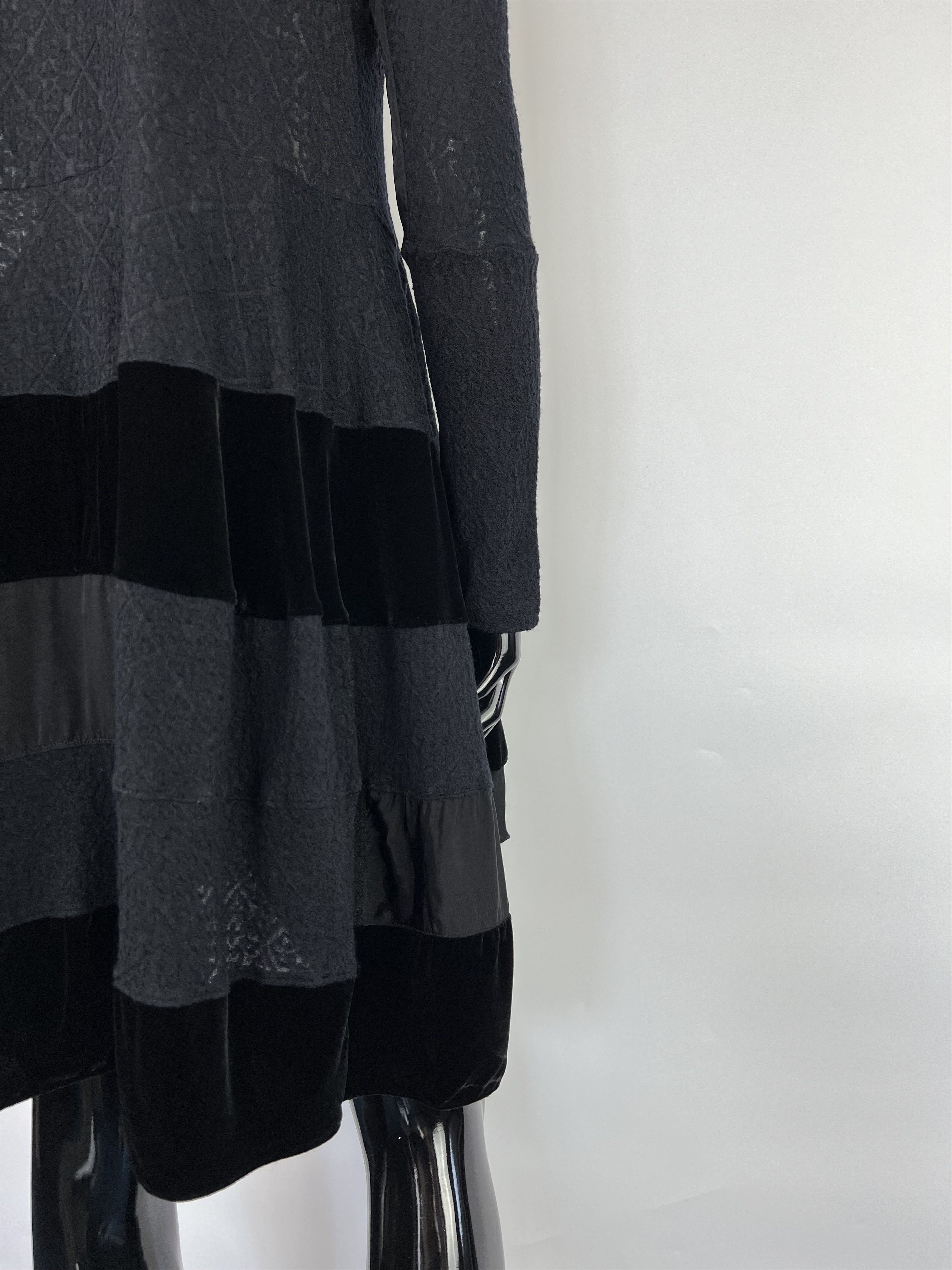 Other High Knit Black Asymmetrical Dress Size S Size S / US 4 / IT 40 - 6 Thumbnail