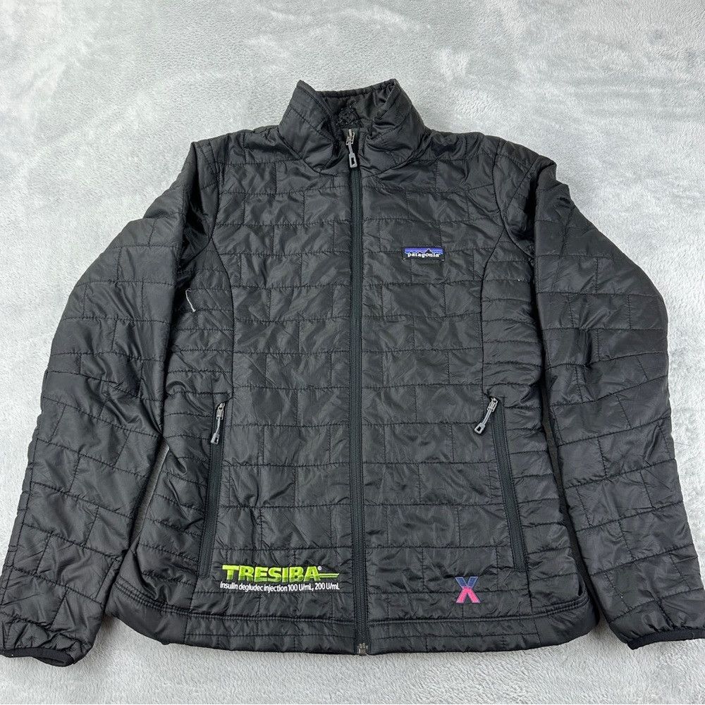 Patagonia Patagonia Nano Puff Black Jacket W/ Patches Women’s Size S Size S / US 4 / IT 40 - 1 Thumbnail