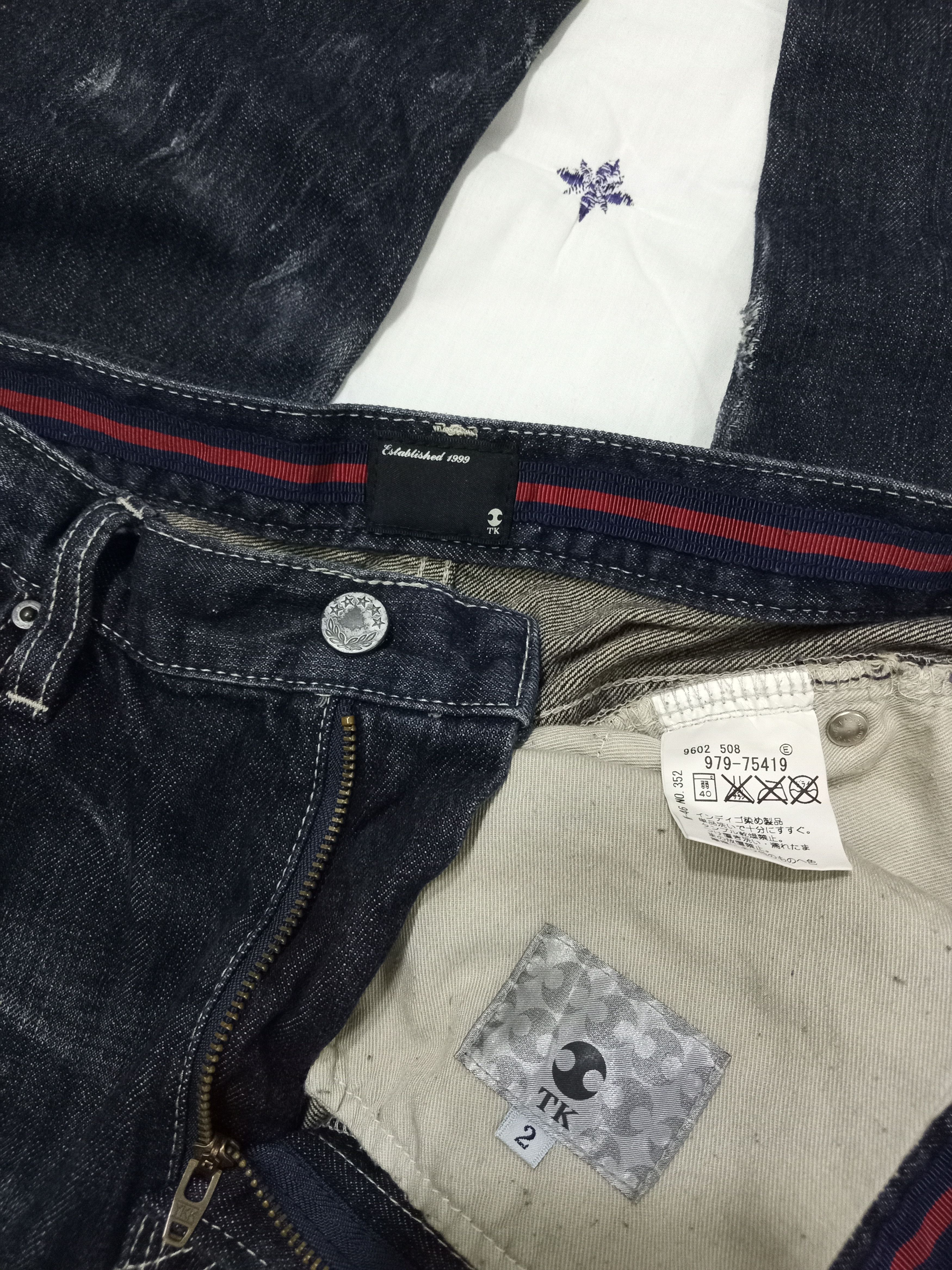 Designer × Japanese Brand × Takeo Kikuchi Rare💥TAKEO KIKUCHI Japanese Brand Distressed Jeans Size US 31 - 5 Thumbnail