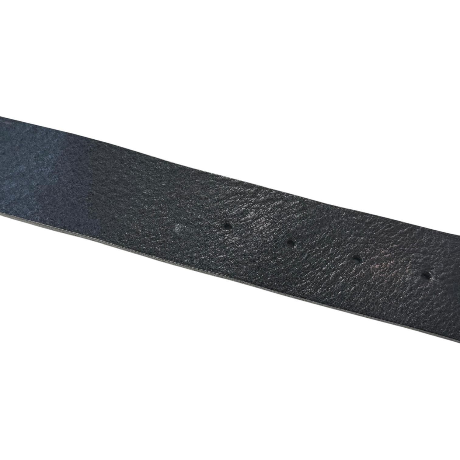 Gucci Gucci Crest Black Leather Belt Size ONE SIZE - 11 Thumbnail