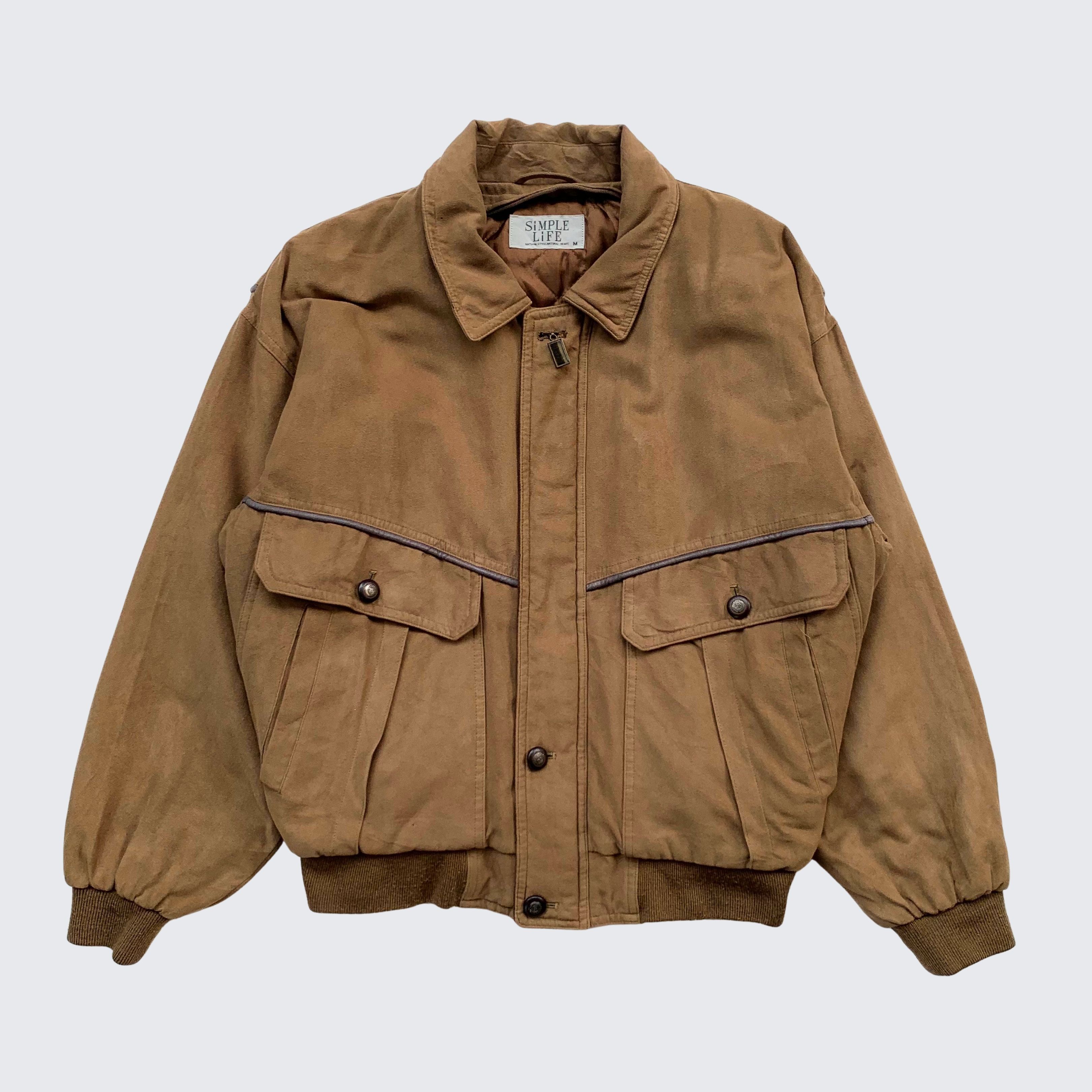 Vintage Vintage Simple Life Two Big Pocket Bomber Flight Jacket Size US M / EU 48-50 / 2 - 1 Thumbnail