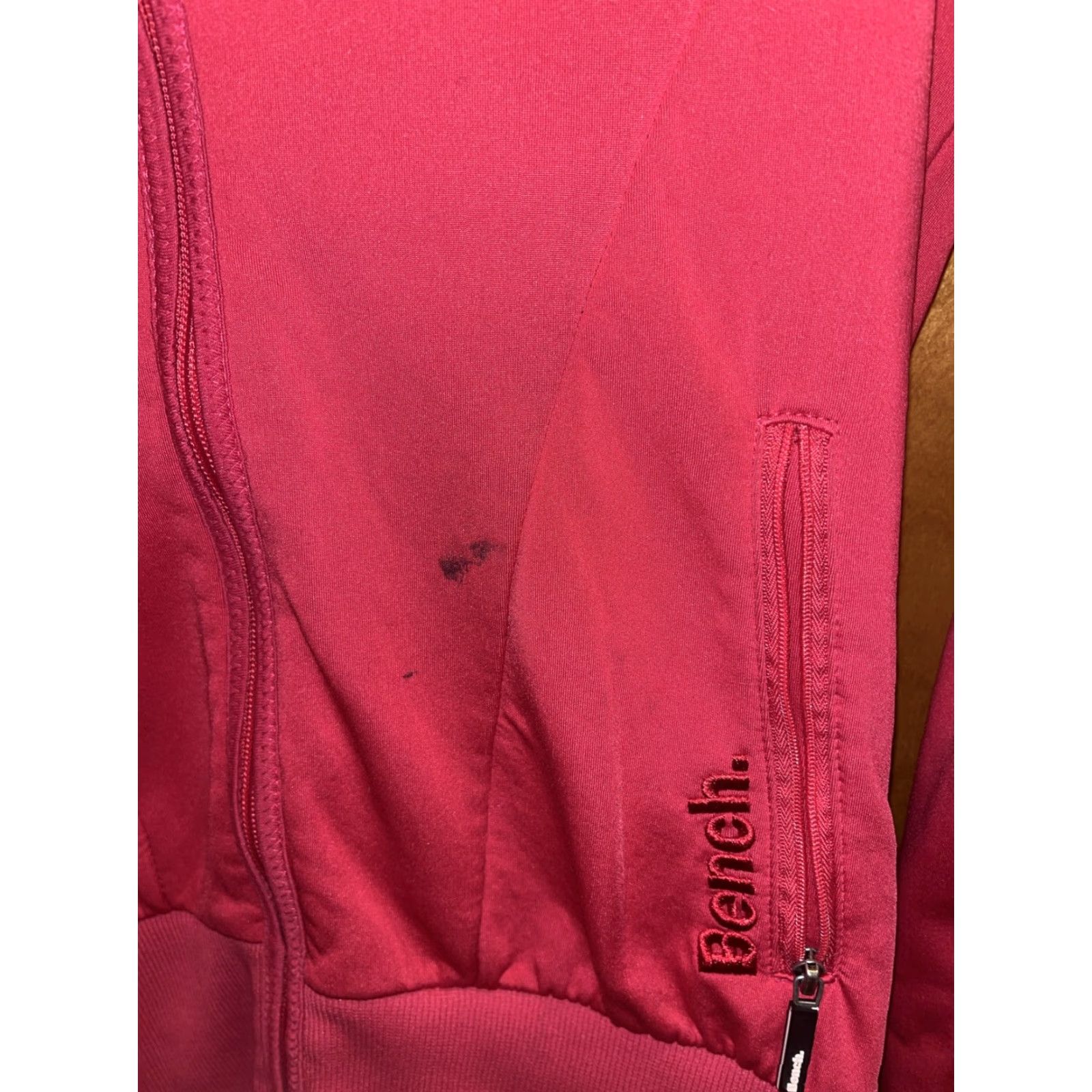 Bench Bench Sweatshirt Women’s Small Pink Zipper Hooded W/ Thumb Holes Pictures Womens Size S / US 4 / IT 40 - 2 Thumbnail