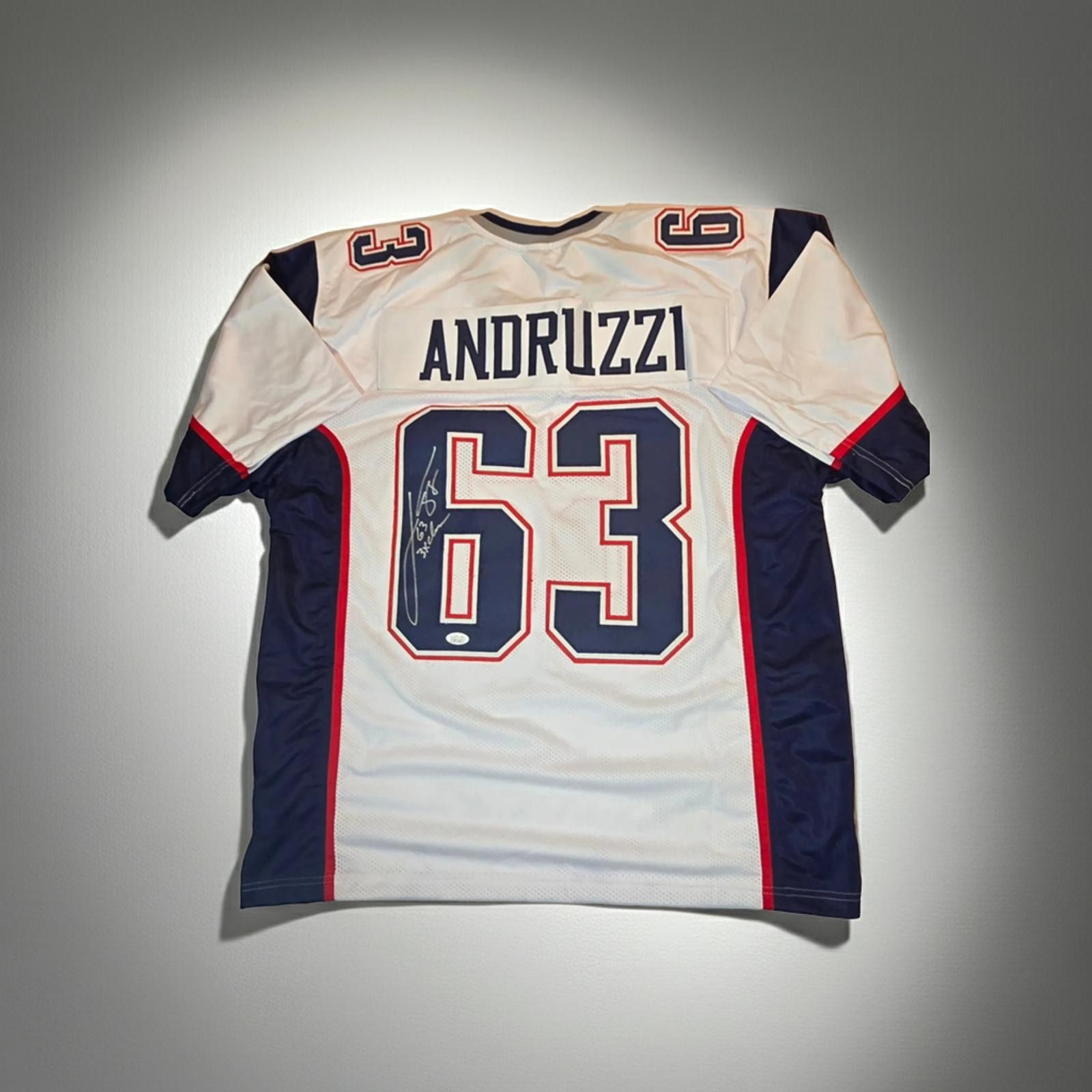Other Joe Andruzzi Autographed Football Jersey JSA coa (XL) Size ONE SIZE - 1 Thumbnail
