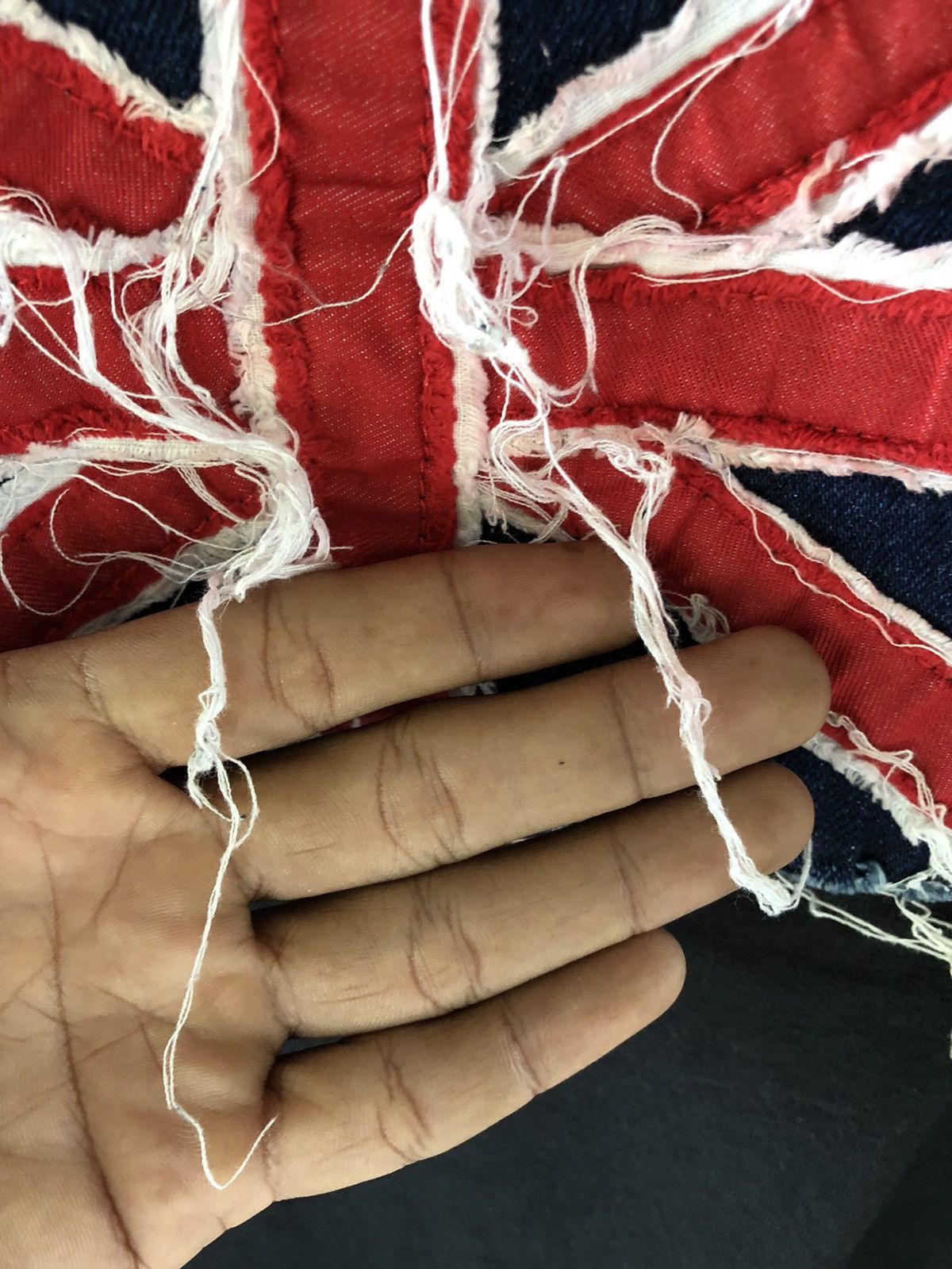 Vintage Vintage 90s Distressed Custom Union Jack Flag Size US M / EU 48-50 / 2 - 11 Thumbnail