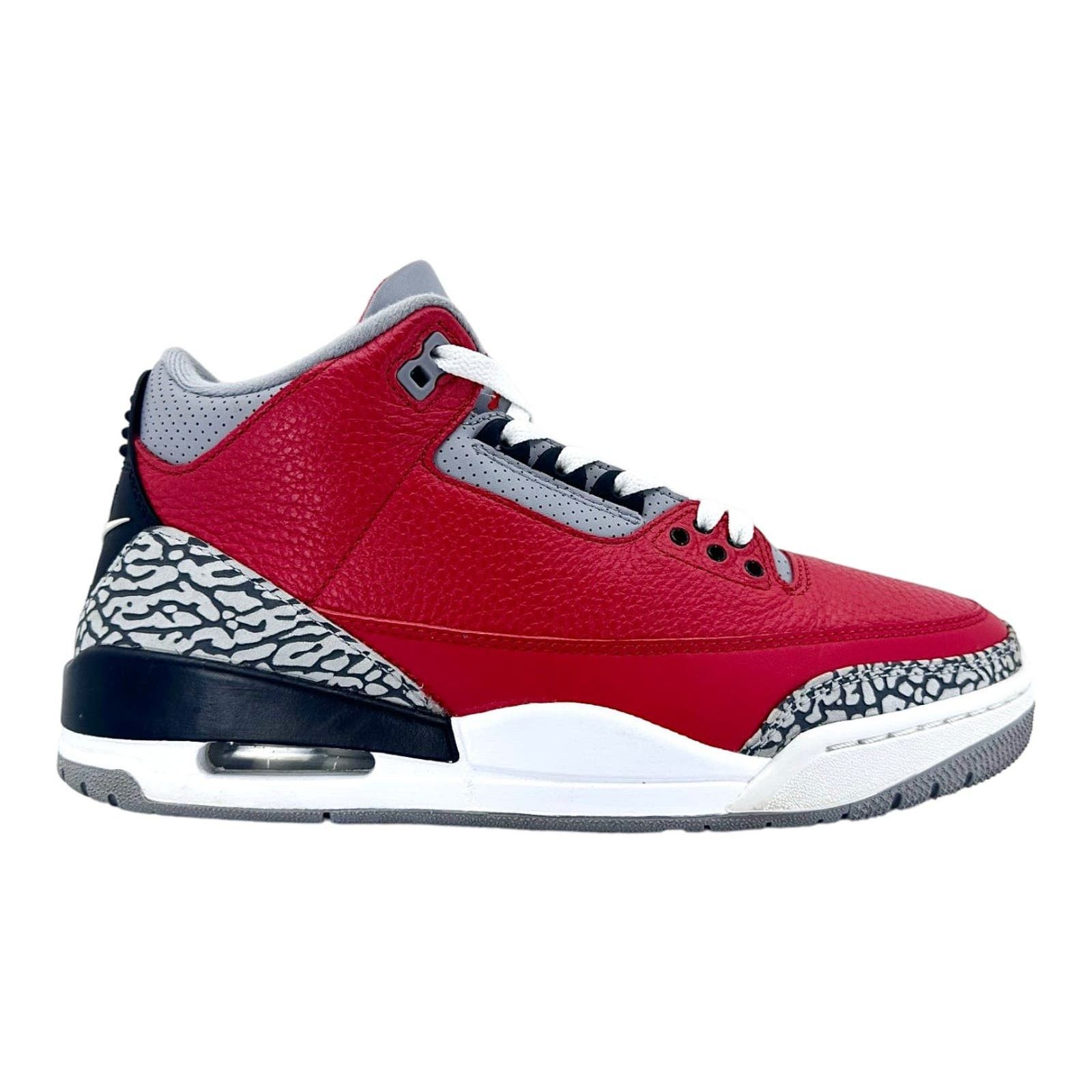 image of Nike Air Jordan 3 Retro Se Unite Fire Red Pre-Owned Shoes, Men's (Size 9)