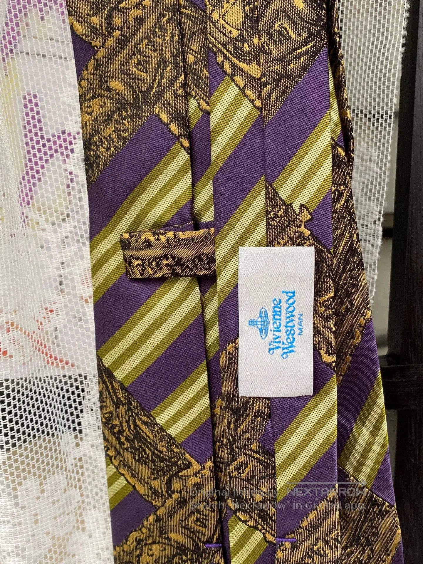 Vivienne Westwood vivienne westwood saturn graphic necktie. Size ONE SIZE - 4 Thumbnail