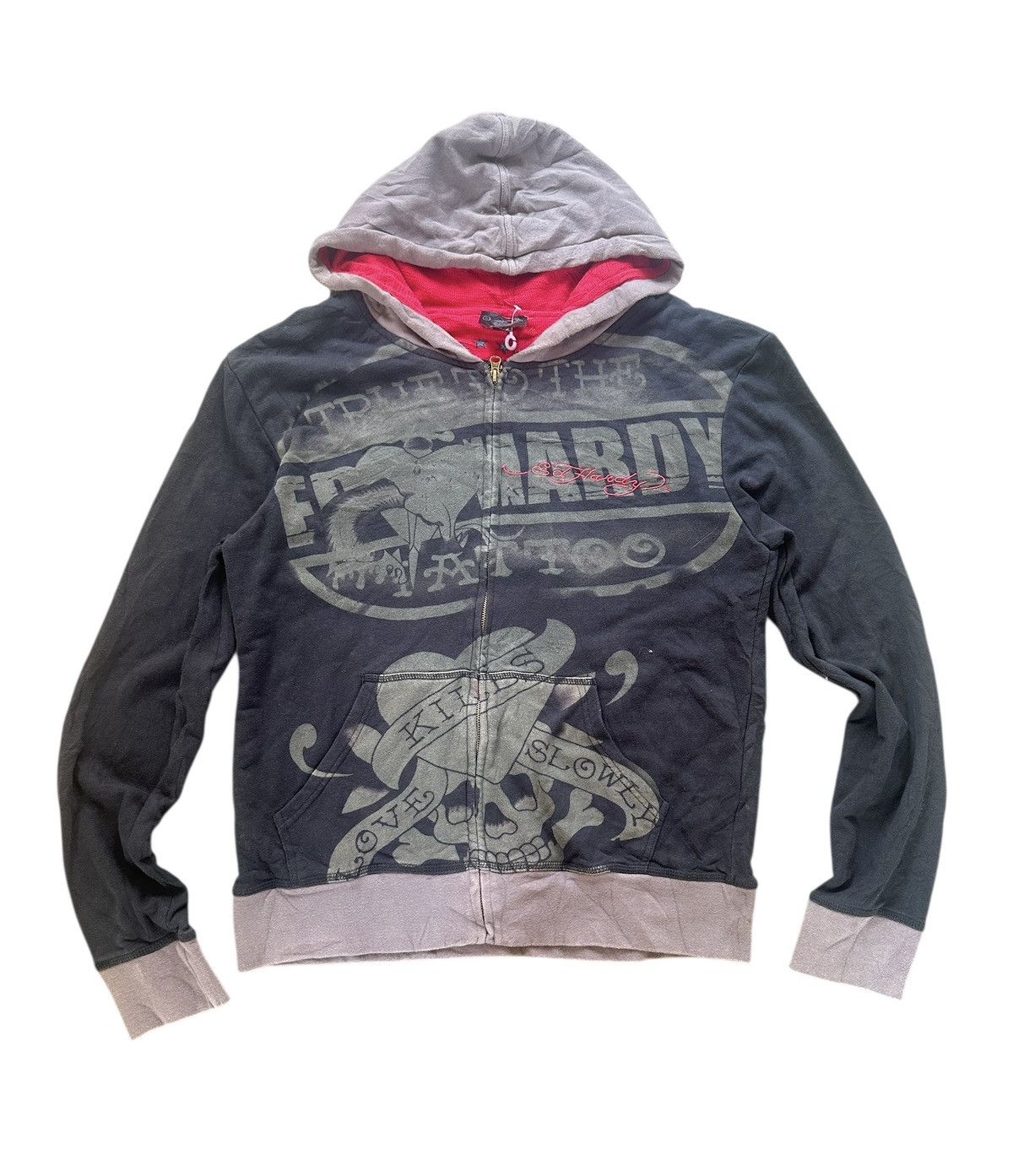 Ed Hardy Ed hardy hoody overprint embroidery Size US L / EU 52-54 / 3 - 1 Thumbnail