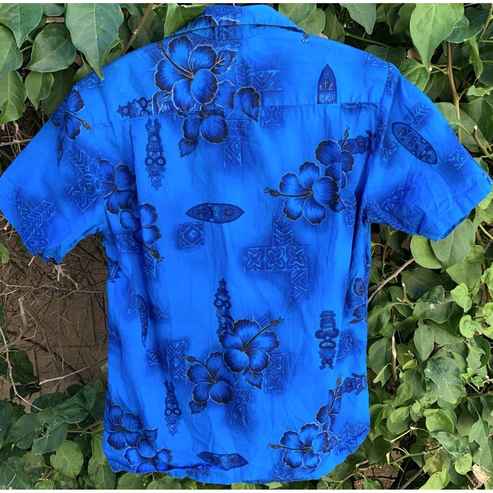 Vintage VINTAGE Ui Maikai Hawaiian Shirt Tiki Aloha Surf Blue Mens XS Size US XS / EU 42 / 0 - 4 Thumbnail