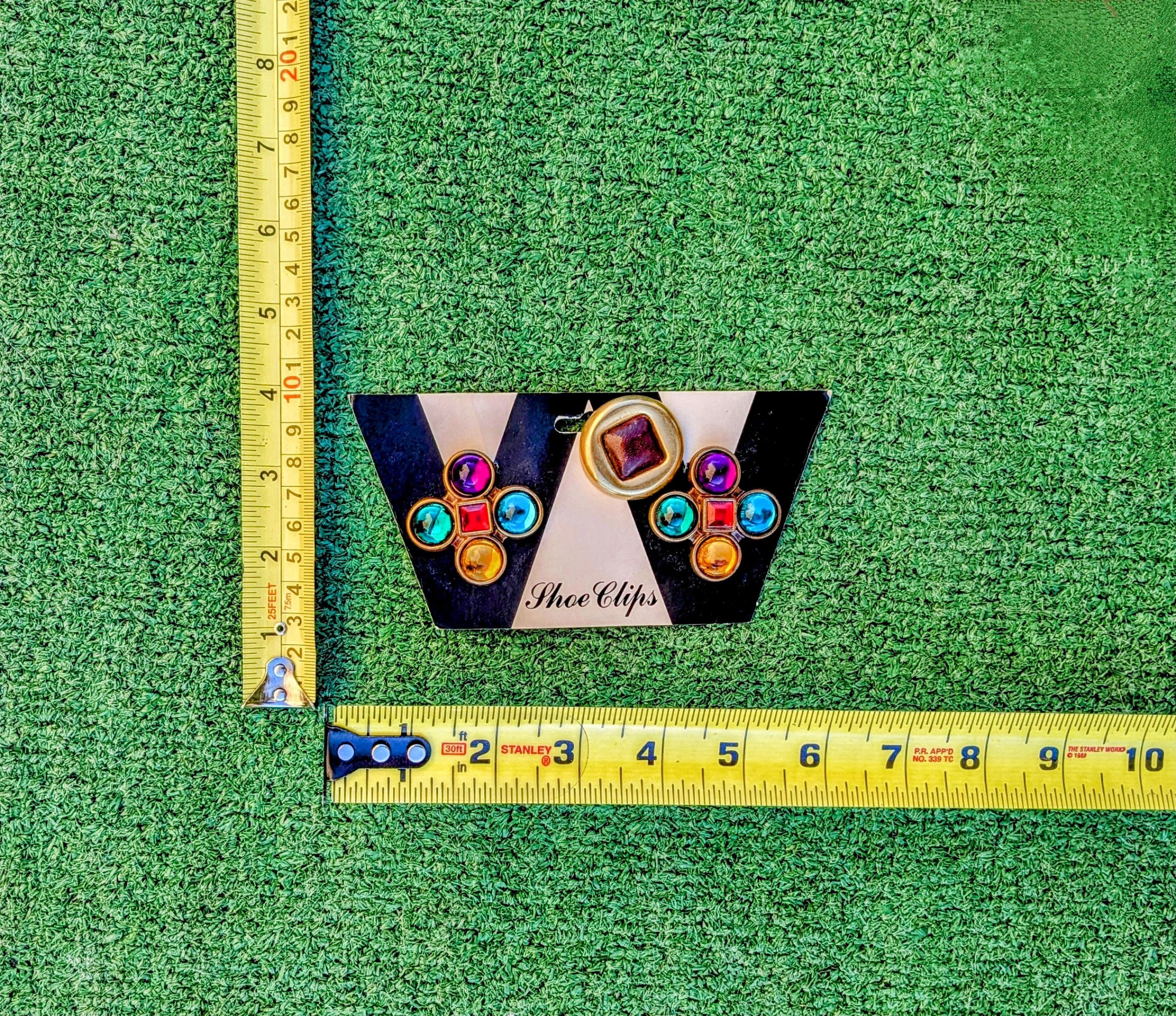 Vintage Vintage Assorted Jeweled Shoe Clips Latique NYC Card Set Size ONE SIZE - 1 Thumbnail