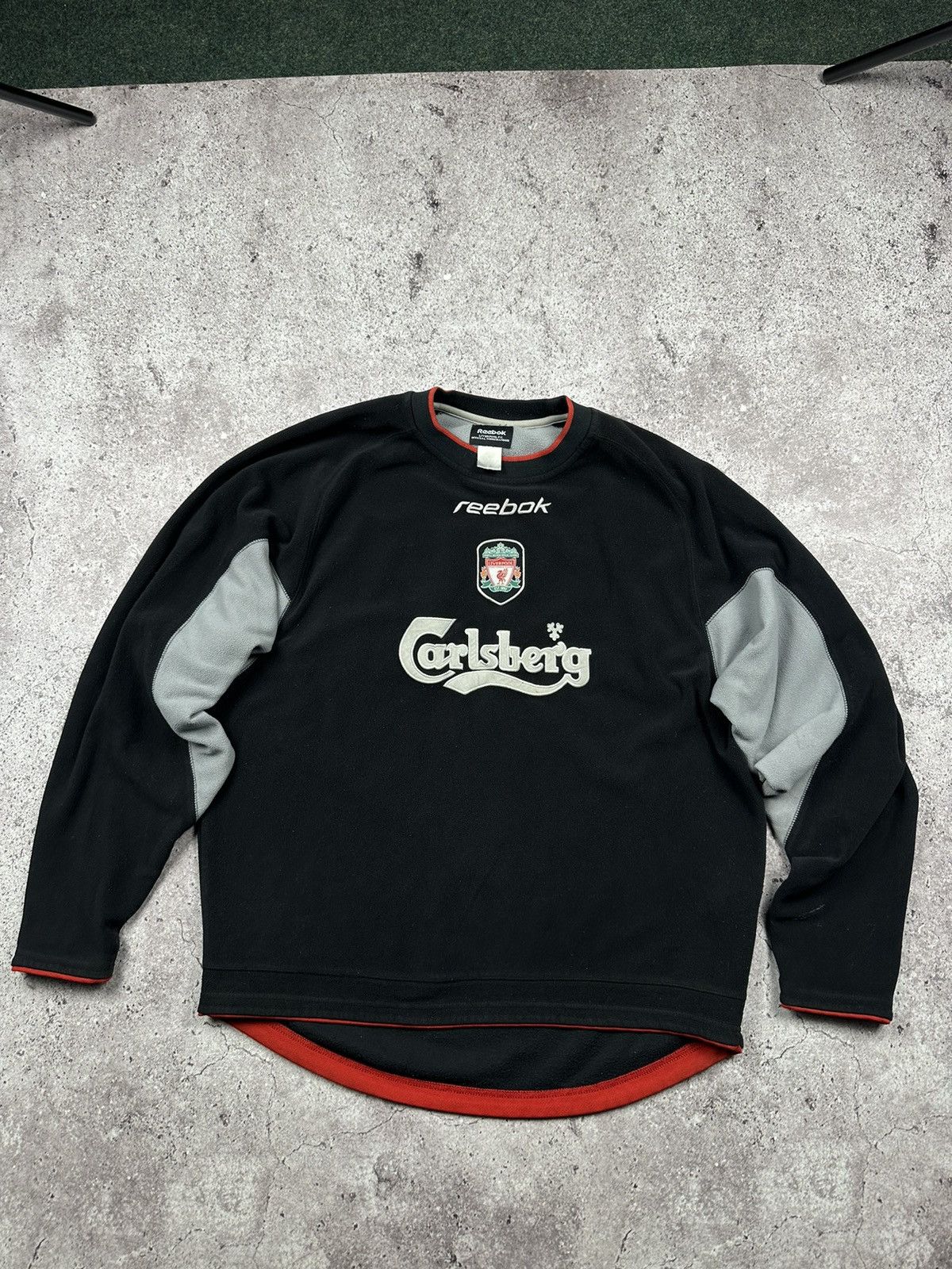 Reebok Vintage Reebok Liverpool 2000 Sweatshirt Fleece Y2K Blockore Size US L / EU 52-54 / 3 - 1 Thumbnail