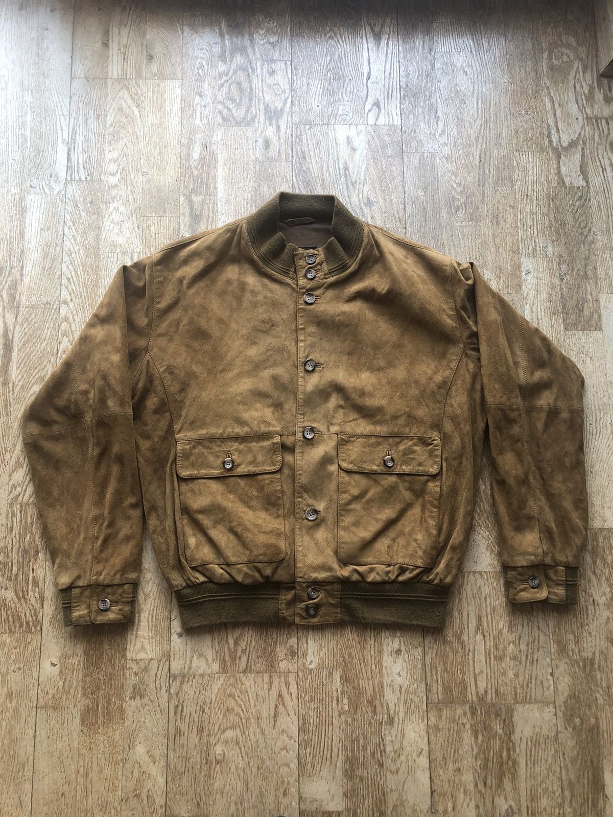 Pierre Cardin × Vintage PIERRE CARDIN VINTAGE VELOUR LEATHER JACKET Size US L / EU 52-54 / 3 - 1 Thumbnail