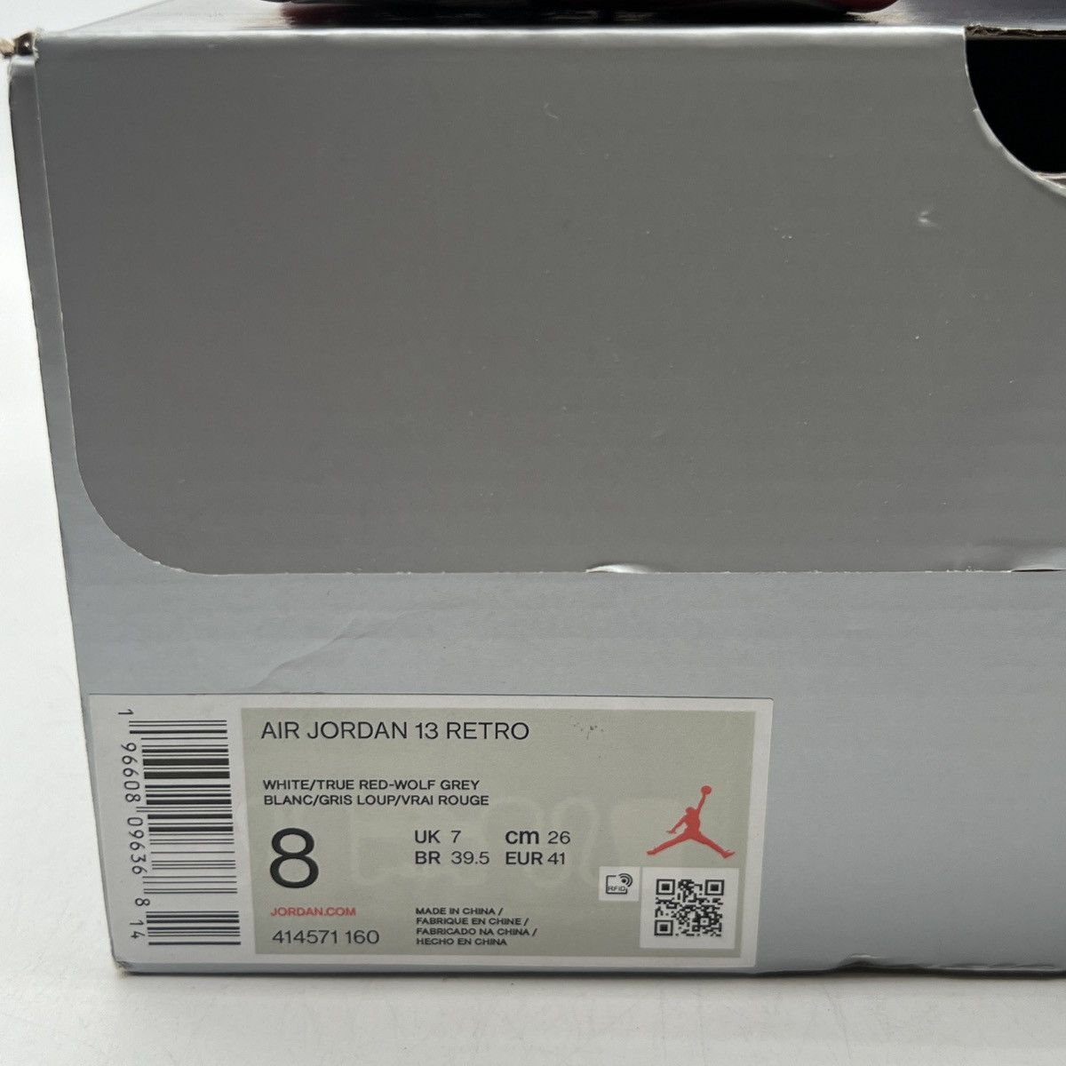 Jordan Brand Air Jordan 13 white wolf grey Size US 8 / EU 41 - 6 Thumbnail