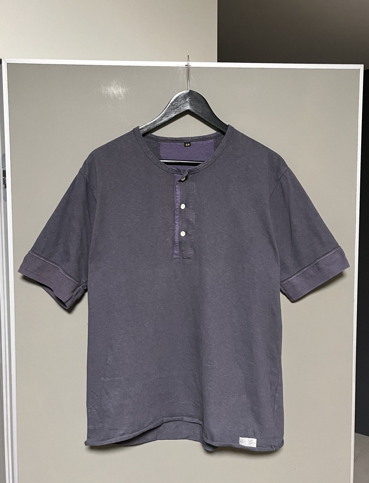 Freewheelers Freewheelers Power Wear Henley Navy/Purple T-shirt Size US L / EU 52-54 / 3 - 6 Thumbnail