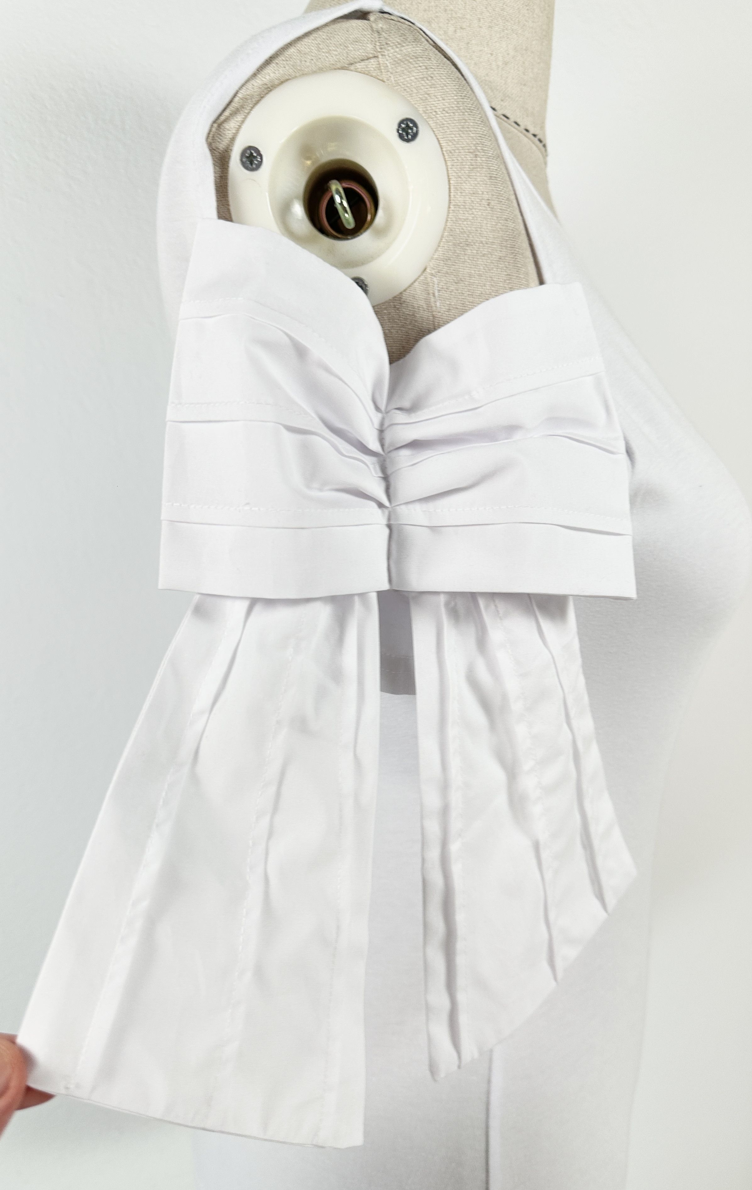 Designer Anne Fontaine White Top Blouse Size XS / US 0-2 / IT 36-38 - 6 Thumbnail