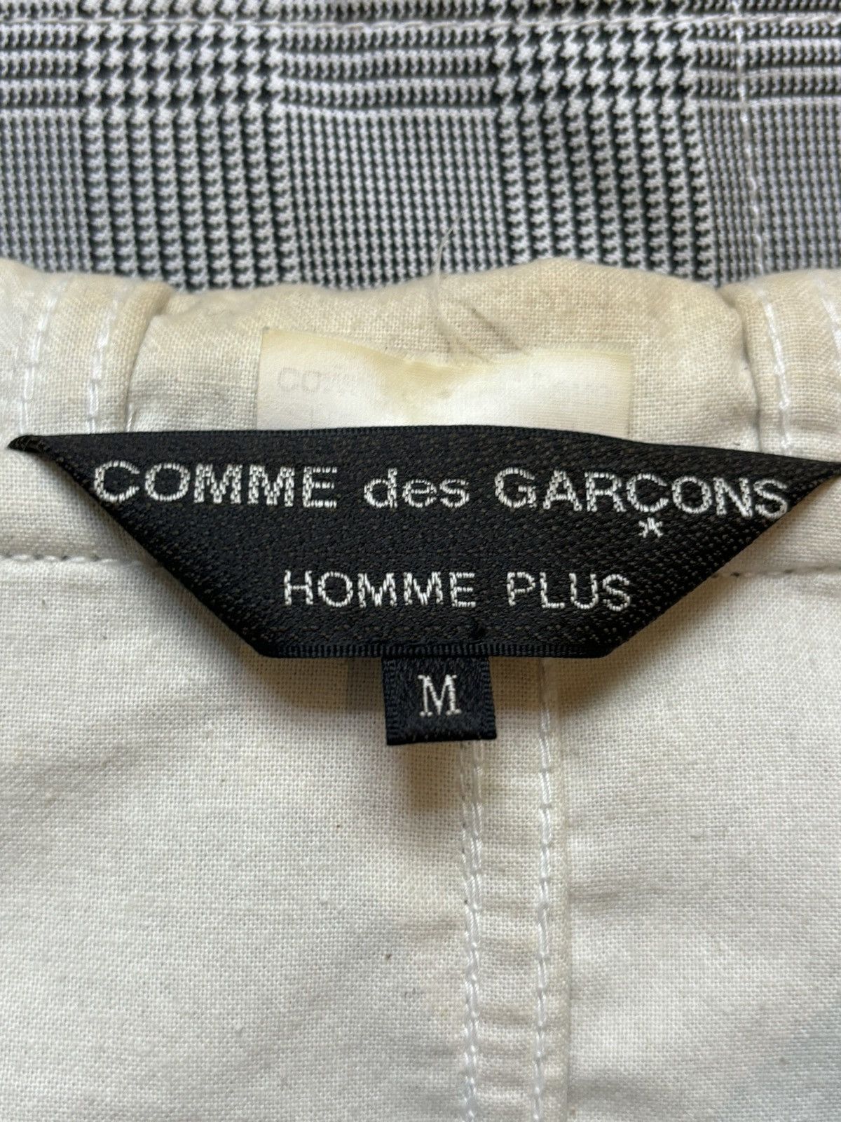 Comme des Garcons Homme Plus Comme Des Garçons | Prince of Wales Check Hooded Suit Jacket Size 48R - 7 Thumbnail