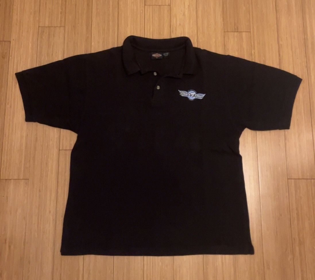 Harley Davidson Black N Blue 2003 Harley Davidson Polo Shirt - Size: L Size US L / EU 52-54 / 3 - 1 Thumbnail