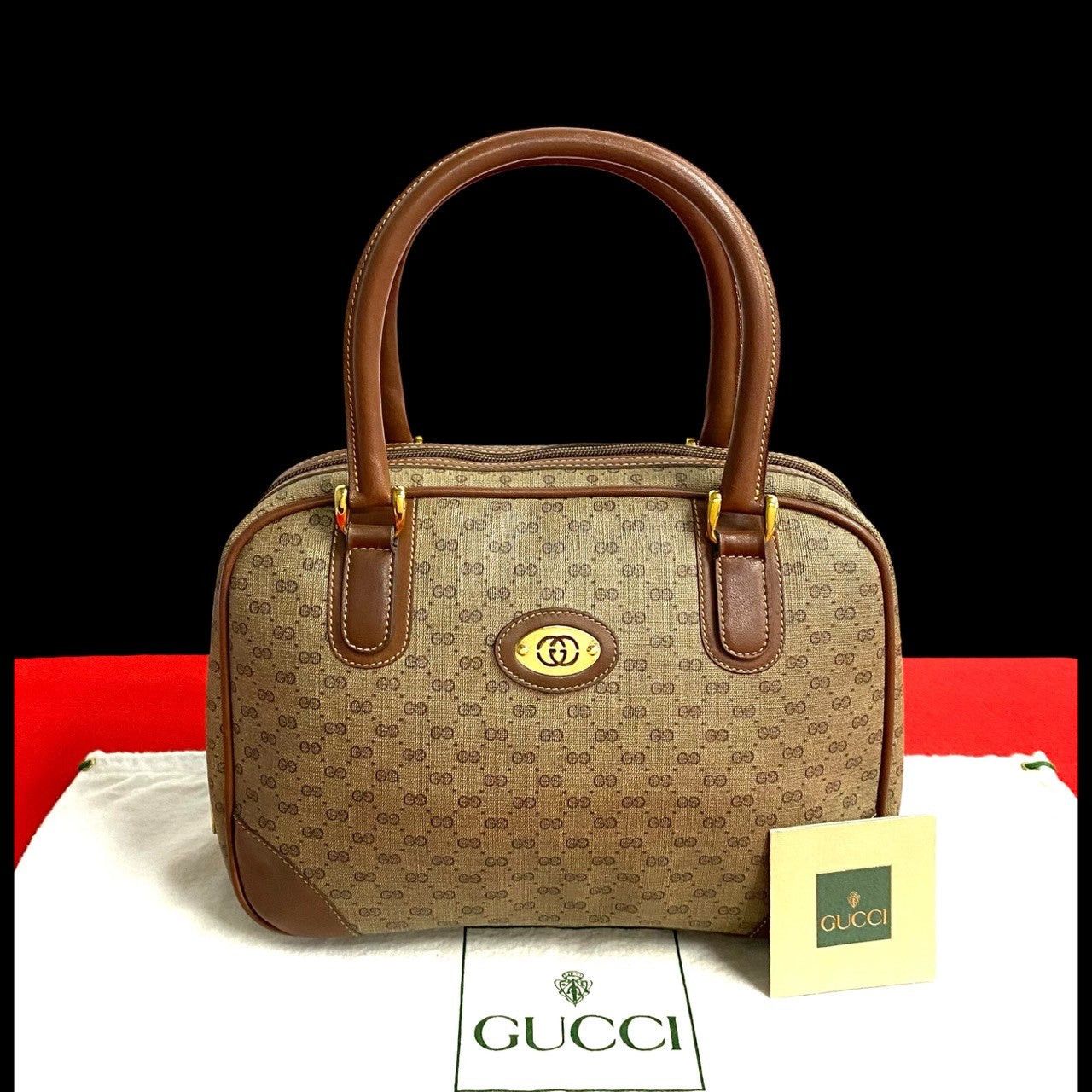 Gucci Gucci Handbag Brown Leather Size ONE SIZE - 1 Thumbnail