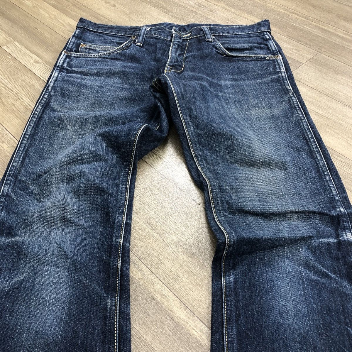 Blue Blue Japan × Japanese Brand × Vintage Vintage Blue Blue Japan Faded Jeans Size US 30 / EU 46 - 3 Thumbnail