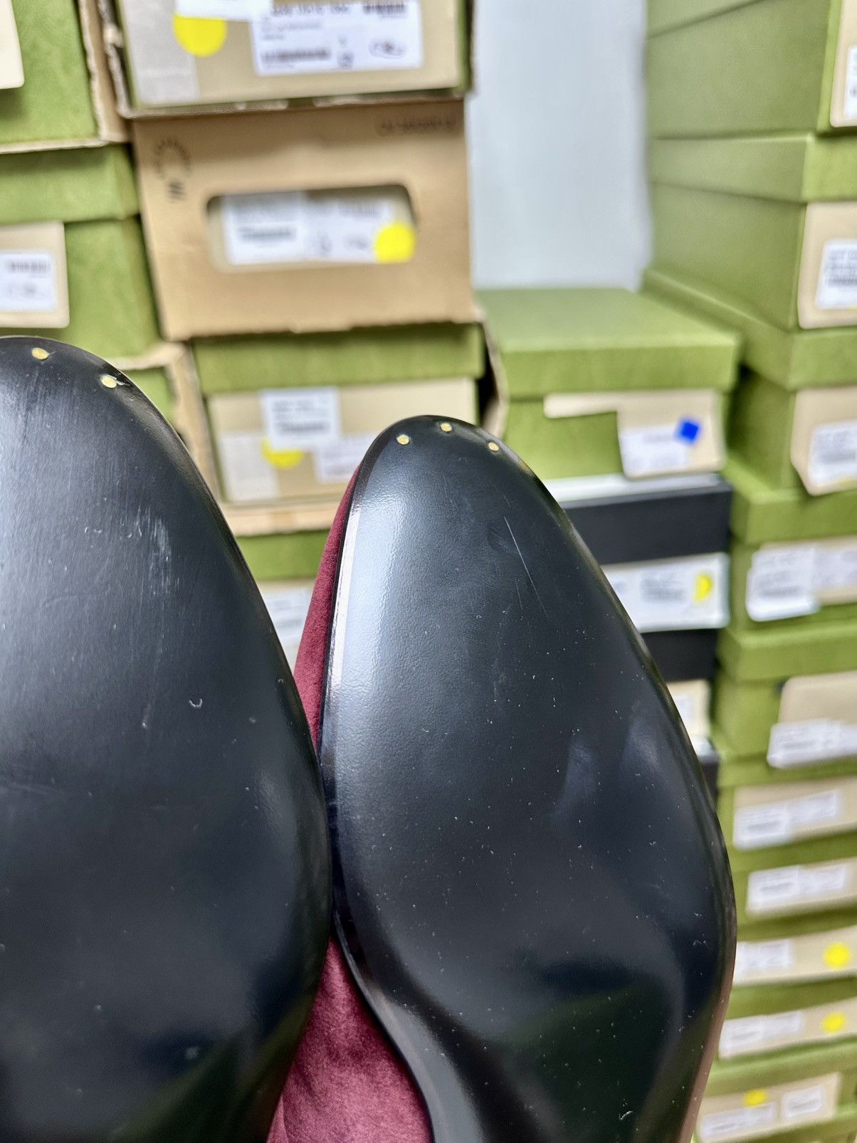 Gucci Gucci Leather Loafers 'Burgundy' Size US 11 / EU 44 - 8 Thumbnail