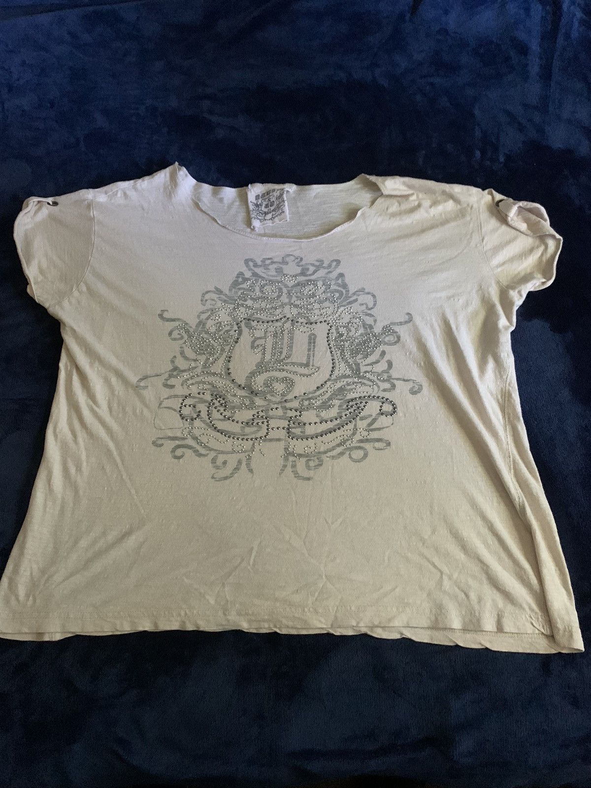 Vintage Rhinestone Shirt Y2K Fashion Vintage Streetwear Ifsixwasnine Size US L / EU 52-54 / 3 - 1 Thumbnail