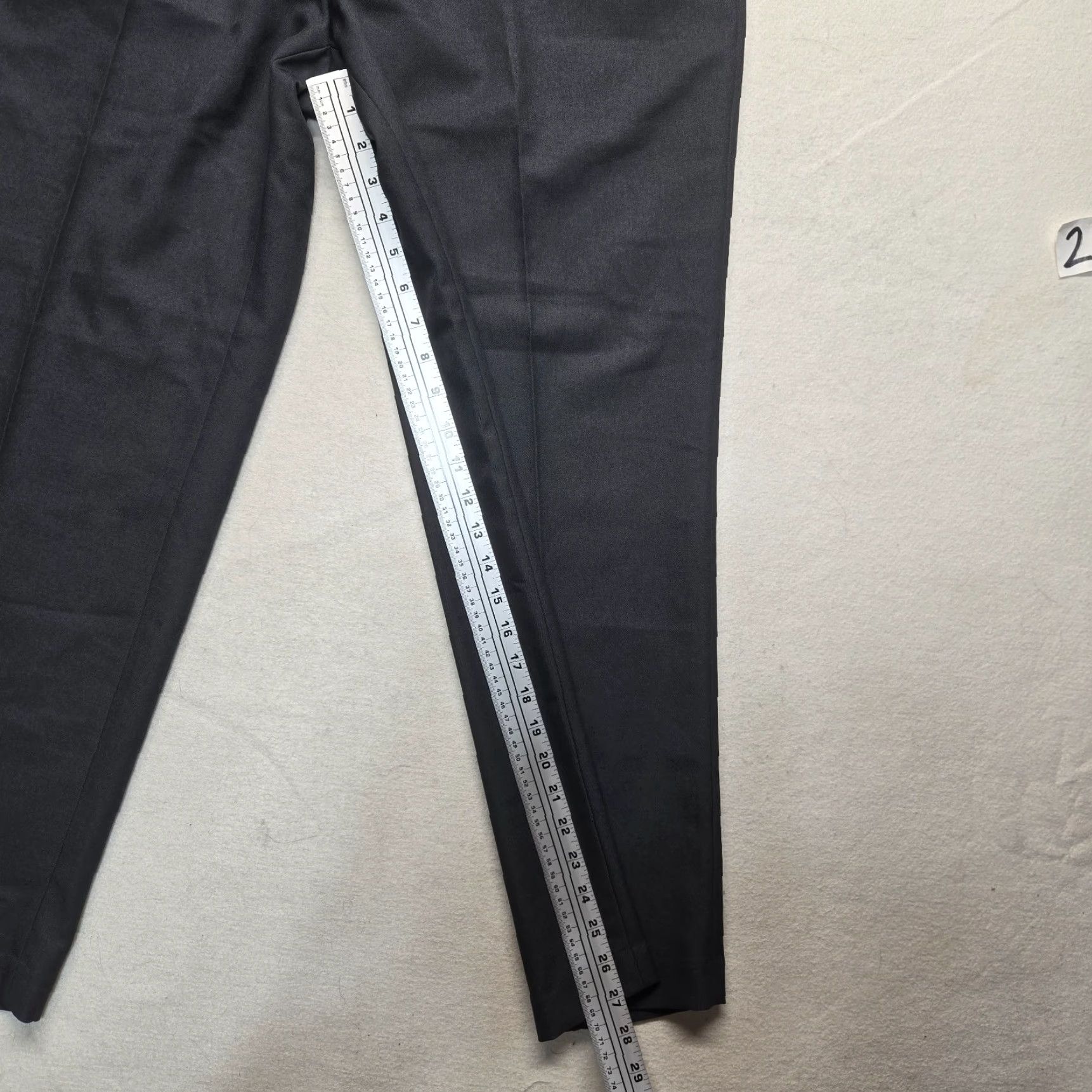 George George Black Dress Pants Slacks 5-Pocket 30 Inseam 38 Waist Adult Men's Size 38 x 30 Regular Fit Pants Size US 38 / EU 54 - 6 Thumbnail