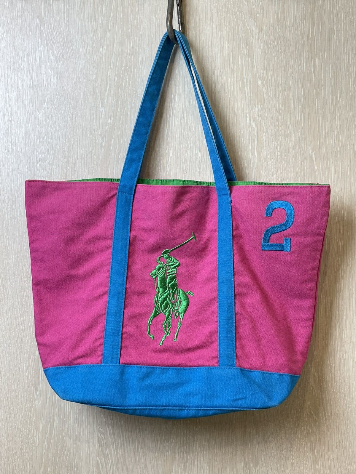 Designer × Polo Ralph Lauren × Ralph Lauren Vintage Polo Ralph Lauren Bucket Bag Beach Embroidered logo Size ONE SIZE - 1 Thumbnail