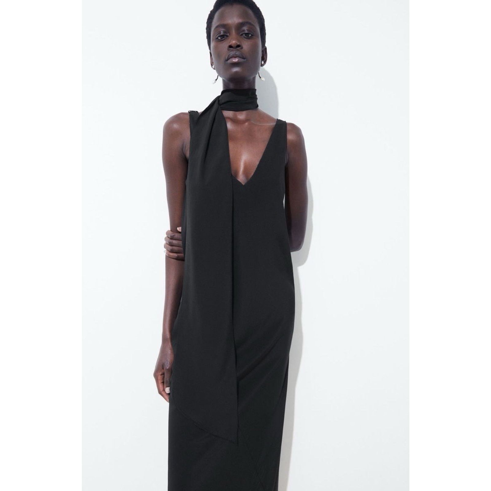 cos the silk scarf dress COS The Silk Scarf Dress