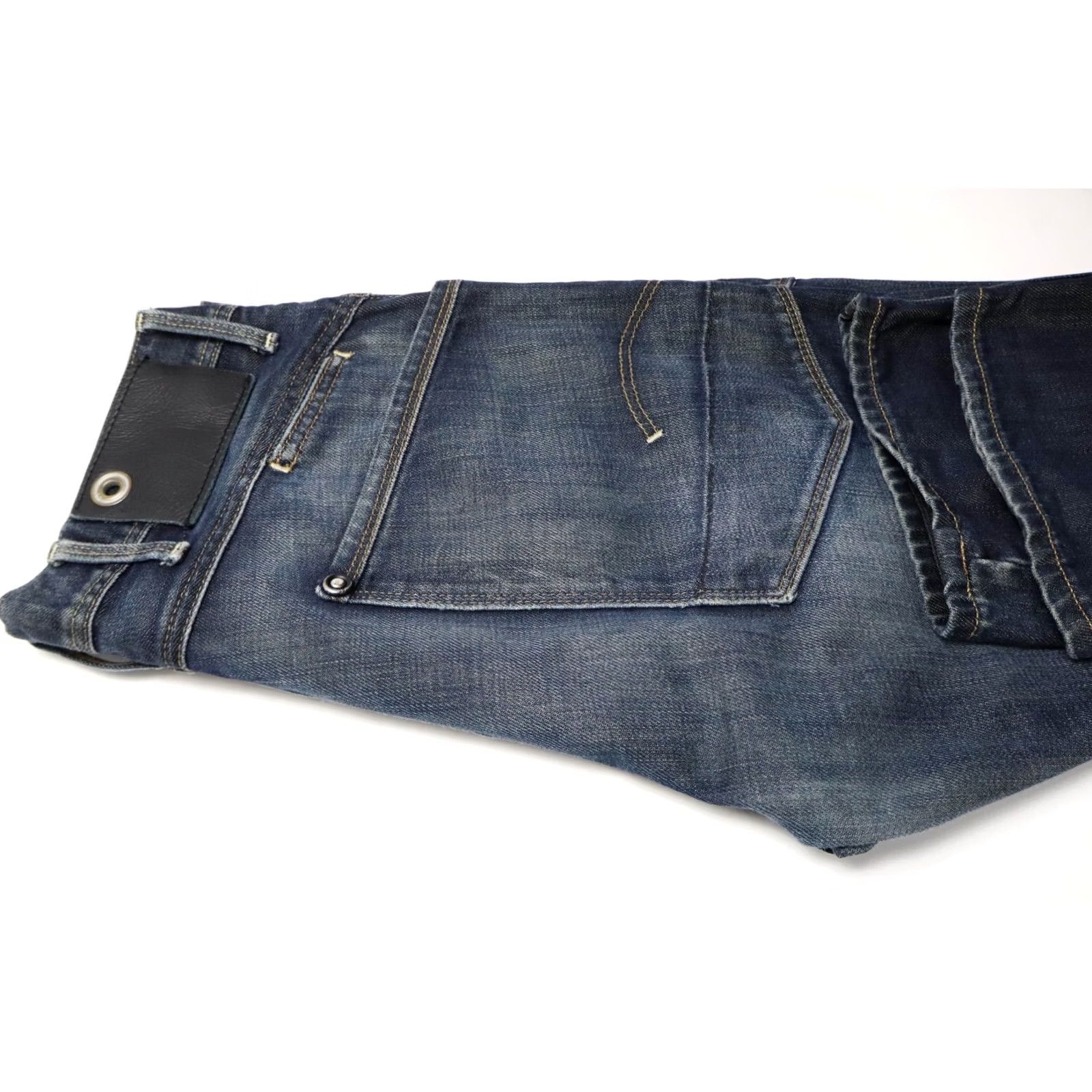G-Star G-STAR Jeans Men's W32/L32 Regular Blue Faded Whiskers Button Fly Logo Classic Denim Jeans Mens Regular Fit Size US 32 / EU 48 - 5 Thumbnail