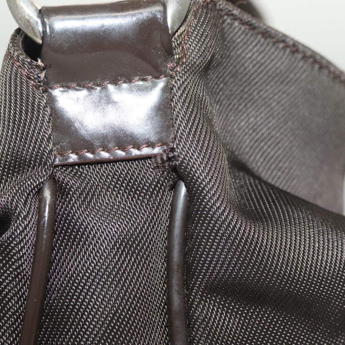 Gucci GUCCI Bamboo Hand Bag Nylon Brown Silver 001 1553 001 1553 Size ONE SIZE - 5 Thumbnail