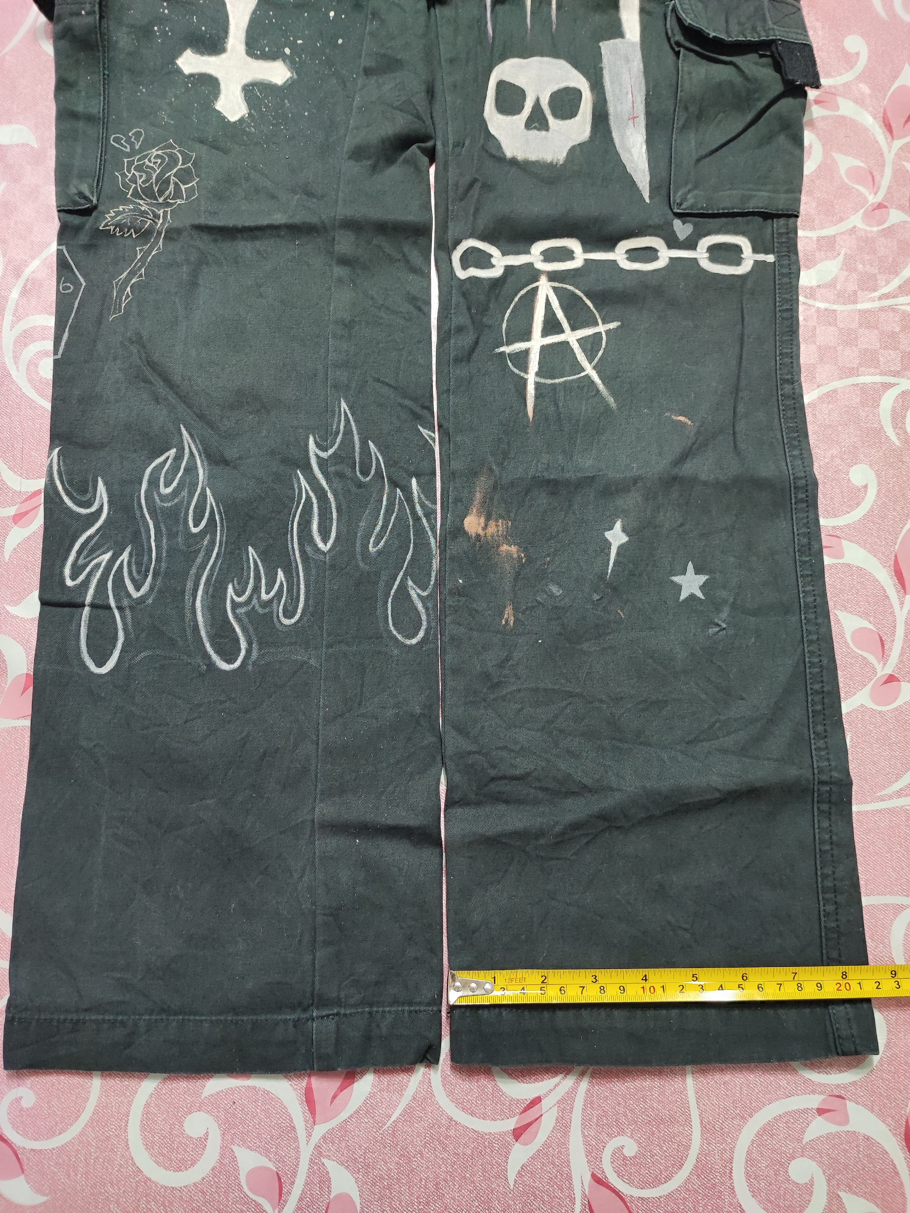 Dickies Cargo Cotton Hand Painted Art Punk Dickes Size US 32 / EU 48 - 11 Thumbnail