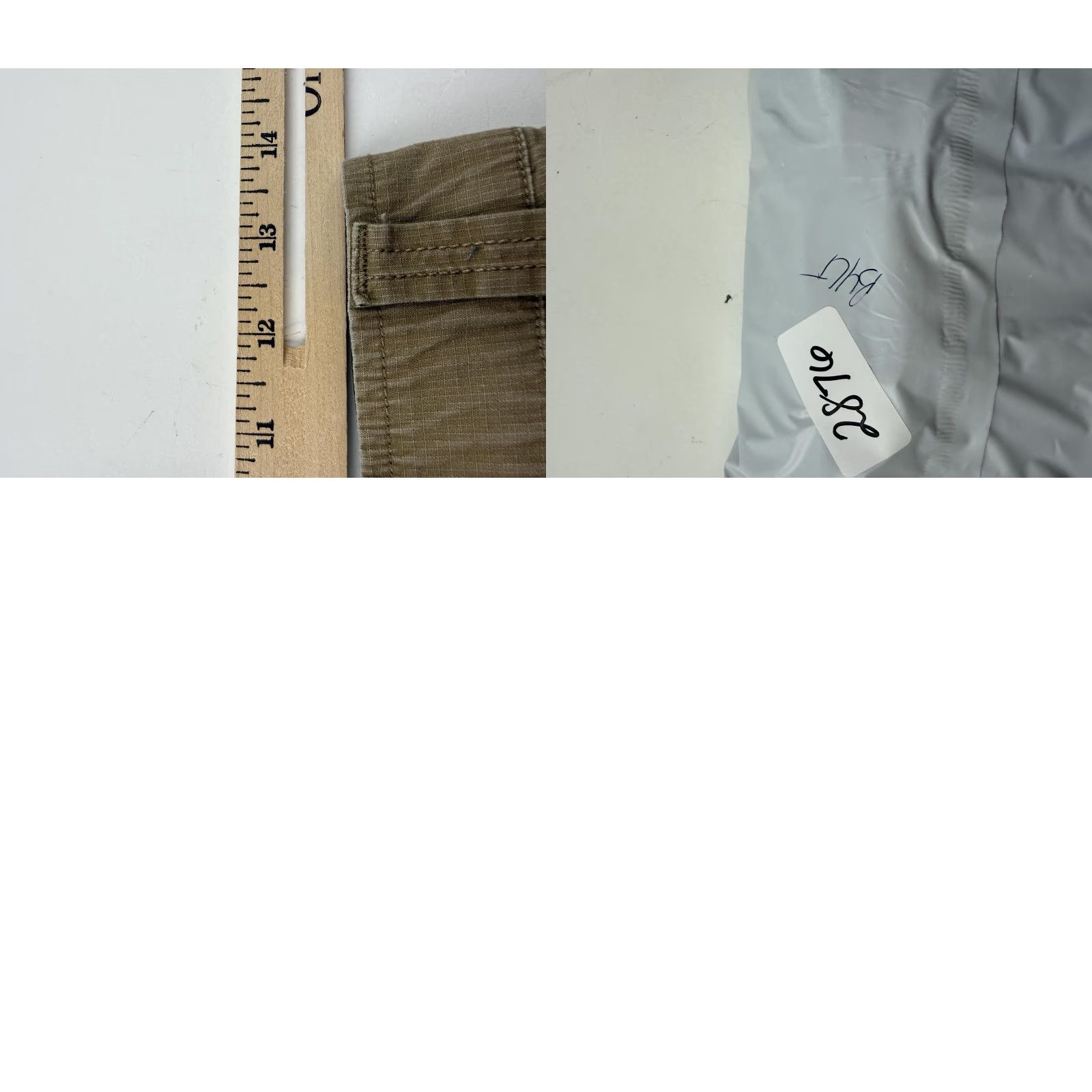 Vintage BYLT Cargo Pants Mens 30x29 Beige Tapered Cuffed Drawstring Casual Stretch Size US 30 / EU 46 - 8 Thumbnail