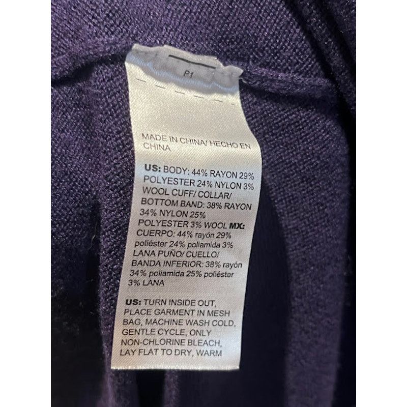 Chicos Chico's Sweater Sequin Plaid Purple Pullover Crew Womens XXL Size XXL / US 16-18 / IT 52-54 - 4 Thumbnail